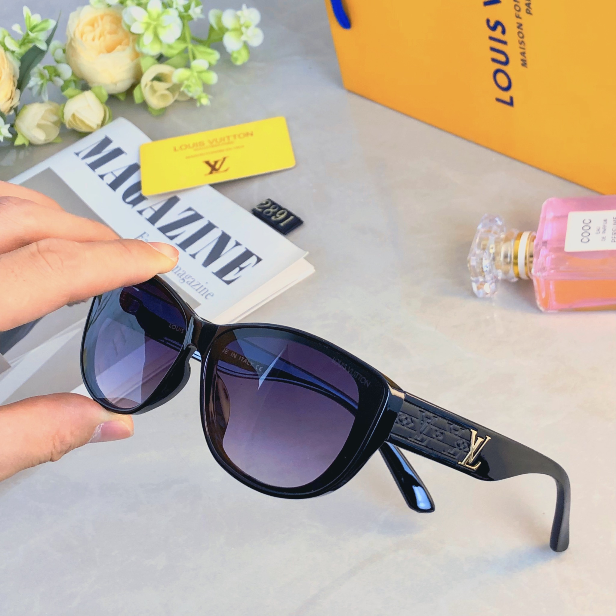 。。Louis vuitto*墨镜女款高级感显瘦百搭2026新款适合方圆脸海边防晒太阳眼镜