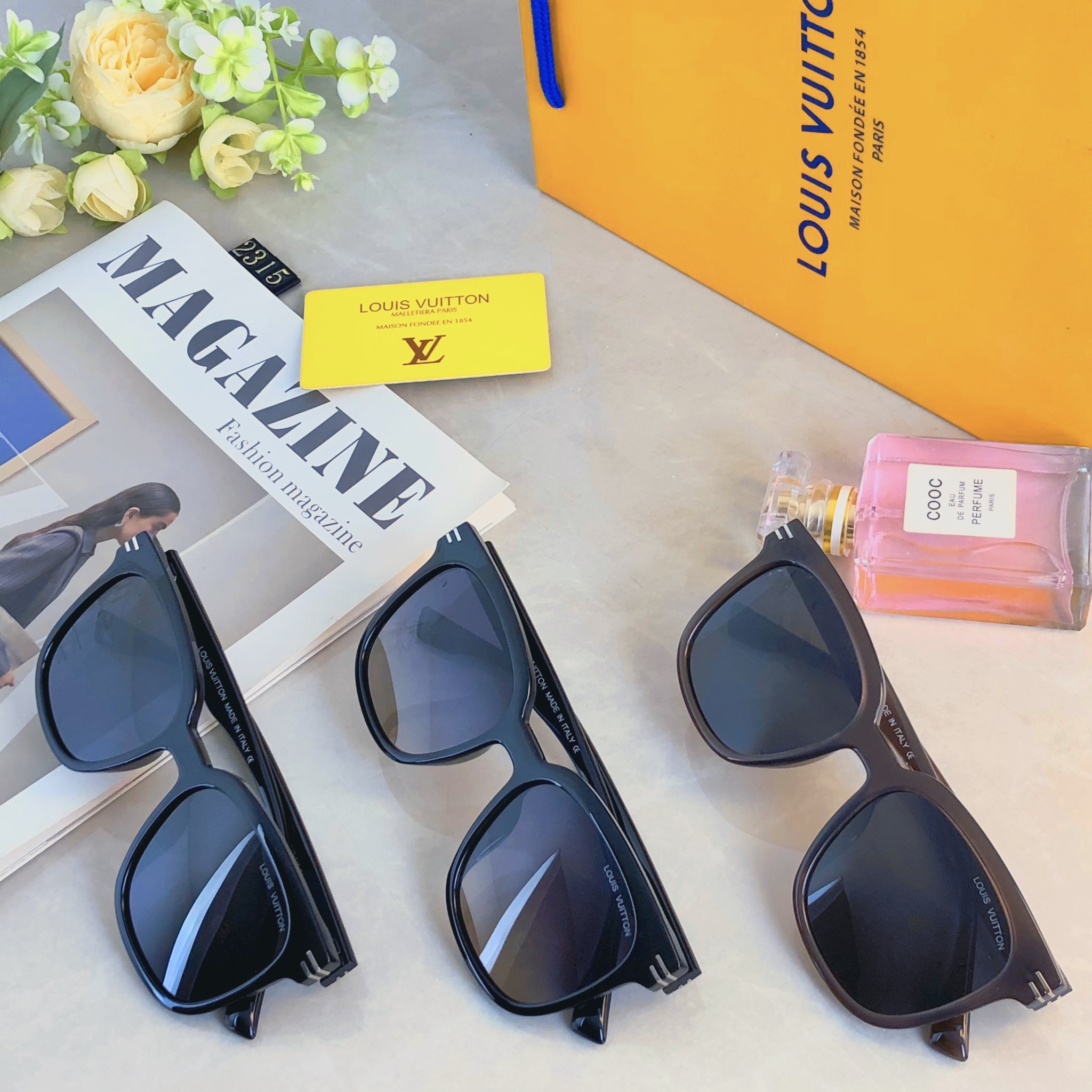 。。Louis vuitto*新款大框偏光太阳眼镜男女时尚素颜显脸小墨镜ins防紫外线潮