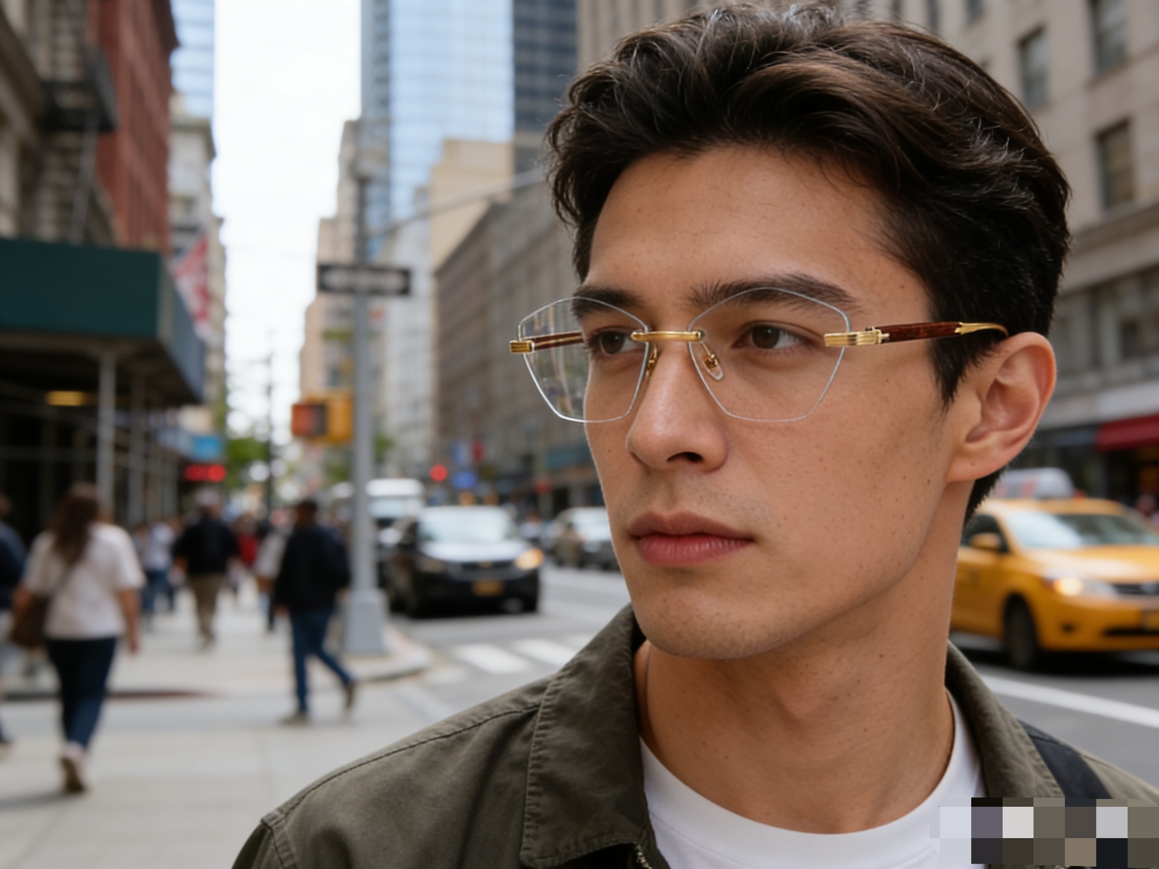 。。Cartie*2026新款无框墨镜女高级感小脸防紫外线时尚百搭太阳眼镜小框男帅