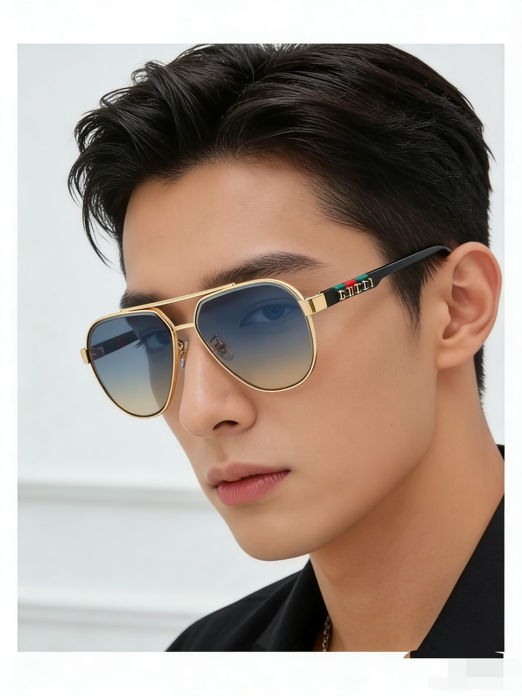 。。Gucc*男女同款太阳镜 时尚潮流休闲墨镜 旅游度假休闲眼镜