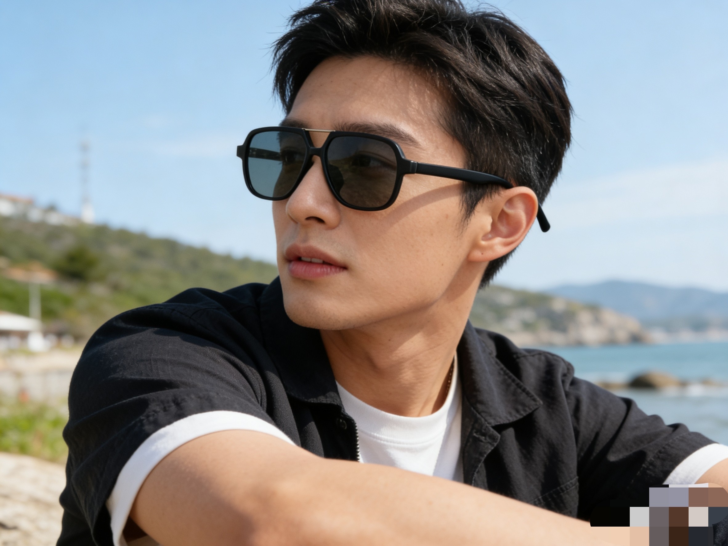 。。Gucc*新款复古蛤蟆镜玳瑁色太阳眼镜超轻高级感ins百搭男女款防紫外线