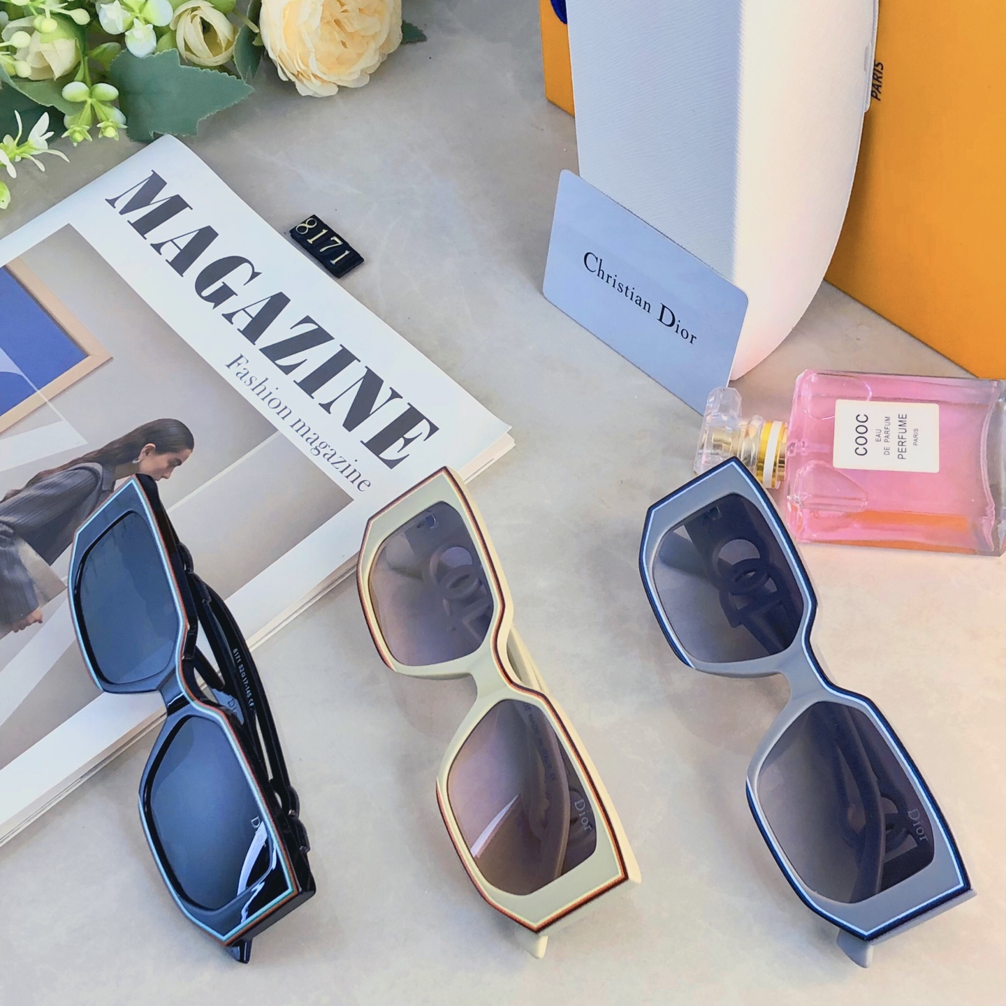 。。Dio*墨镜女黑色高级感个性时尚2026新款网红遮阳防晒度假海边太阳眼镜