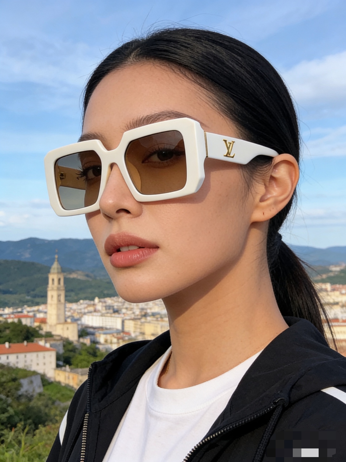 。。Louis vuitto*ins风网红方框墨镜男明星同款太阳镜欧美潮人复古嘻哈街拍眼镜女