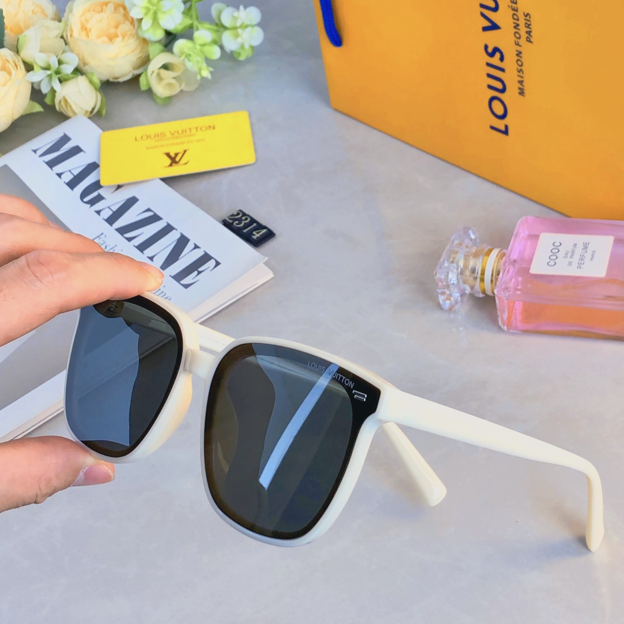 。。Louis vuitto*墨镜韩国个性潮流网红明星街拍防紫外线旅游眼镜情侣太阳镜