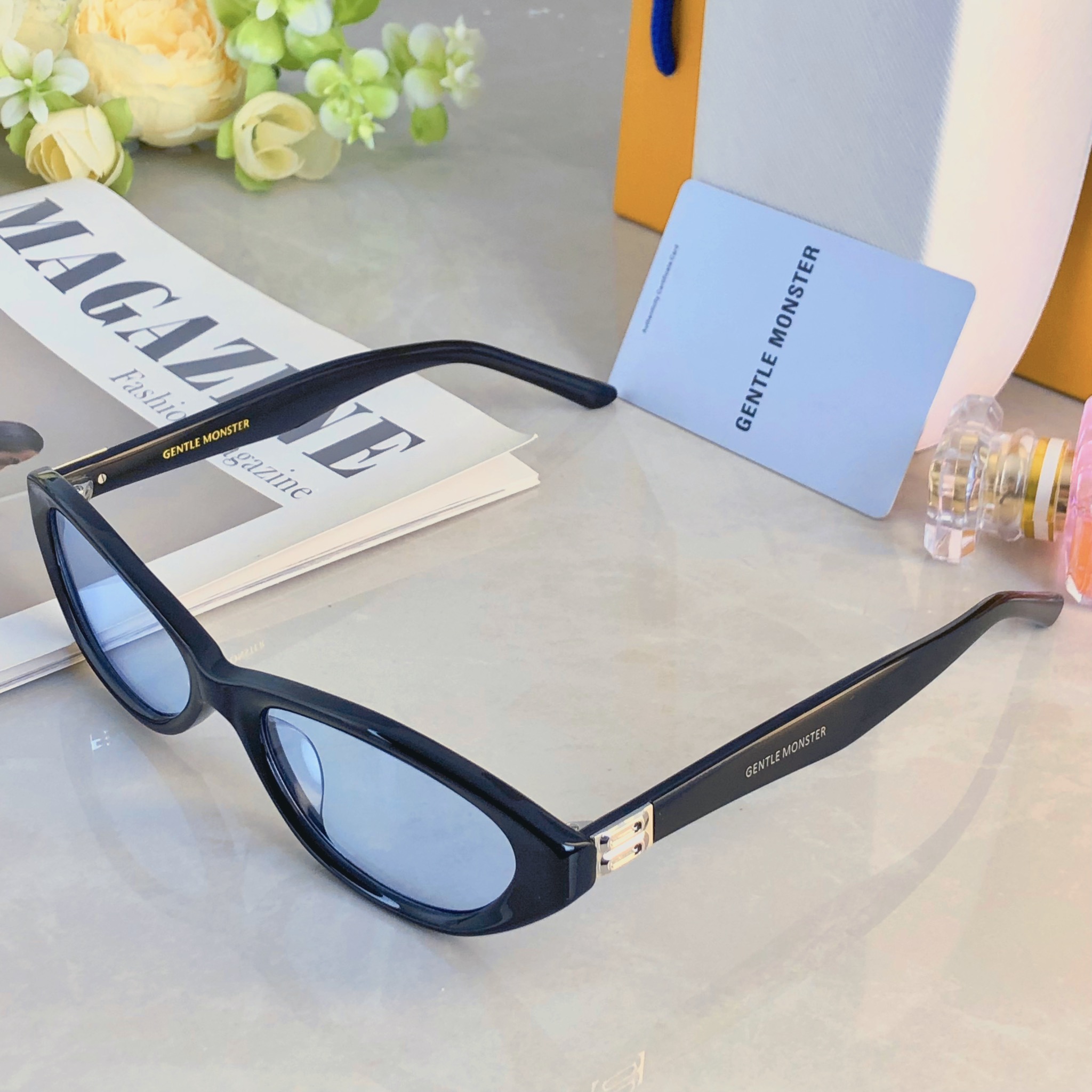 。。2036新款韩系GM猫眼墨镜女高级感轻奢板材防紫外线太阳眼镜
