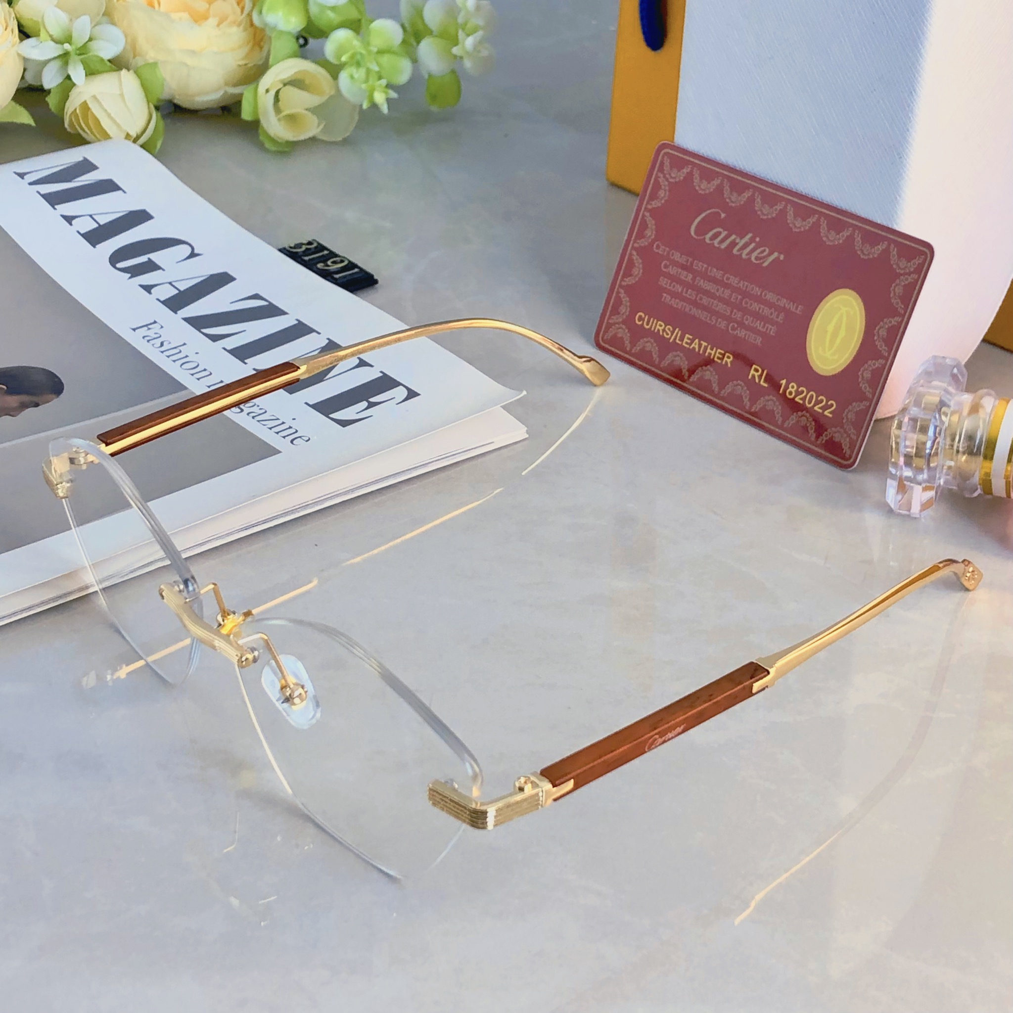 。。Cartie*2026新款无框墨镜女高级感小脸防紫外线时尚百搭太阳眼镜小框男帅