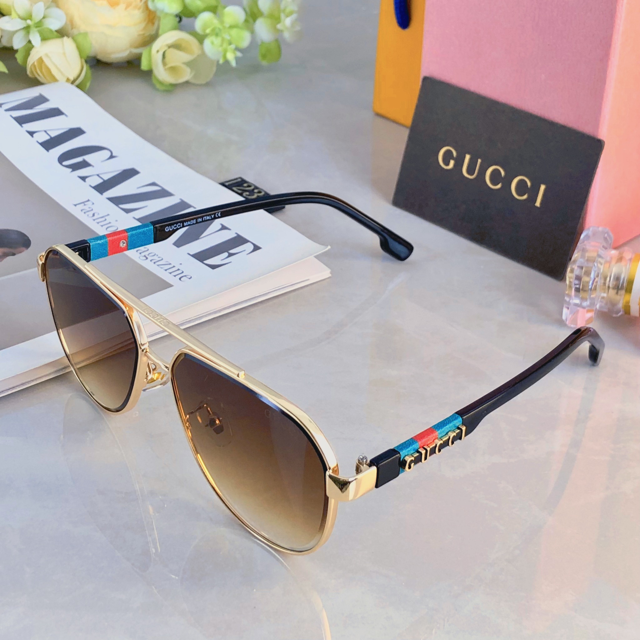 。。Gucc*男女同款太阳镜 时尚潮流休闲墨镜 旅游度假休闲眼镜