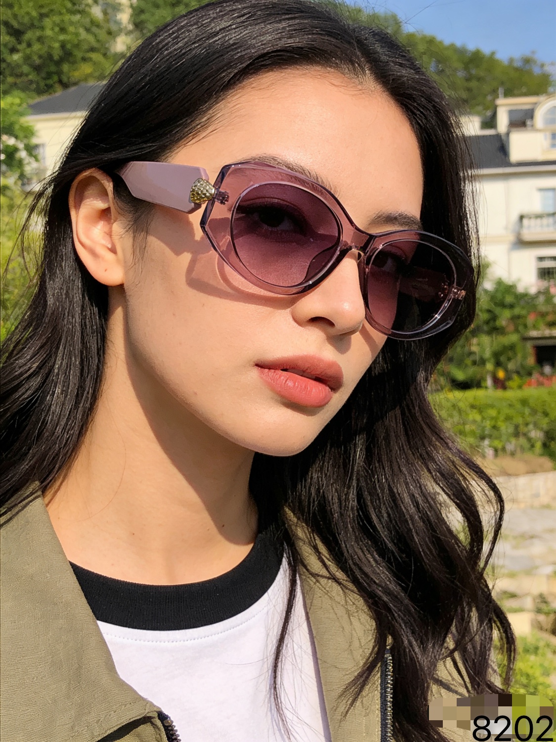 。。BVLGAR*2026新款高级感椭圆太阳镜女时尚欧美个性墨镜