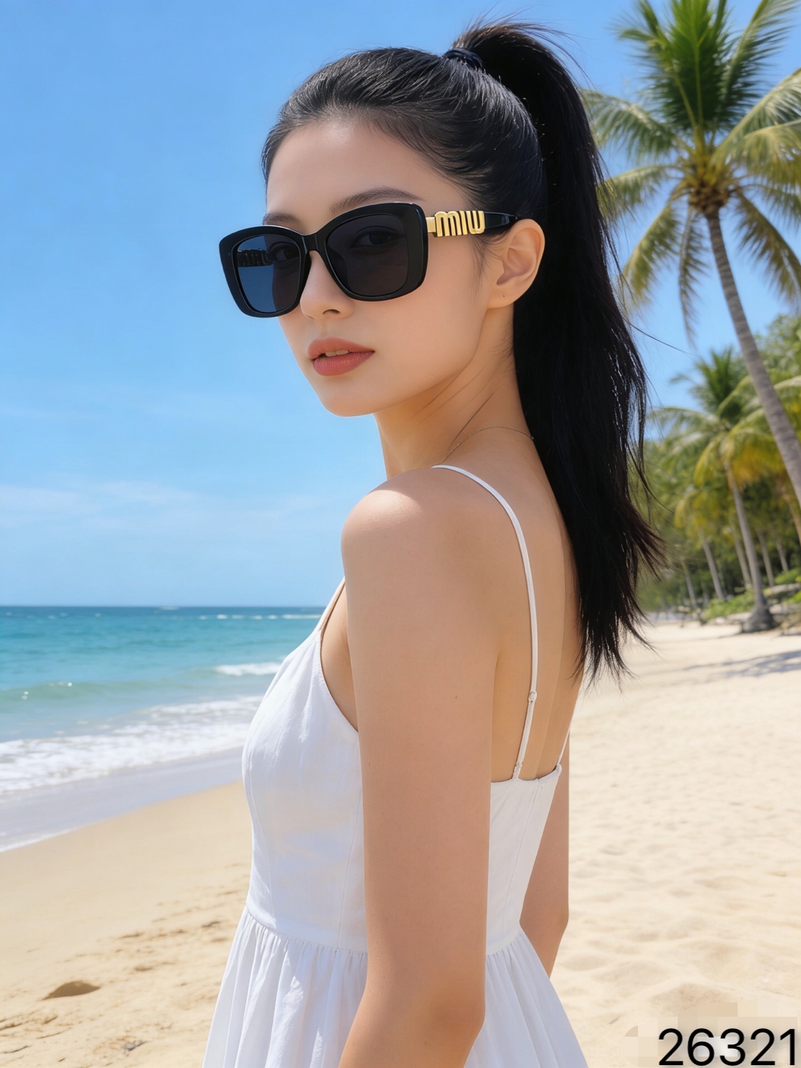 。。miumi*高级感时尚辣妹太阳眼镜女2026新款个性凹造型街拍防晒墨镜