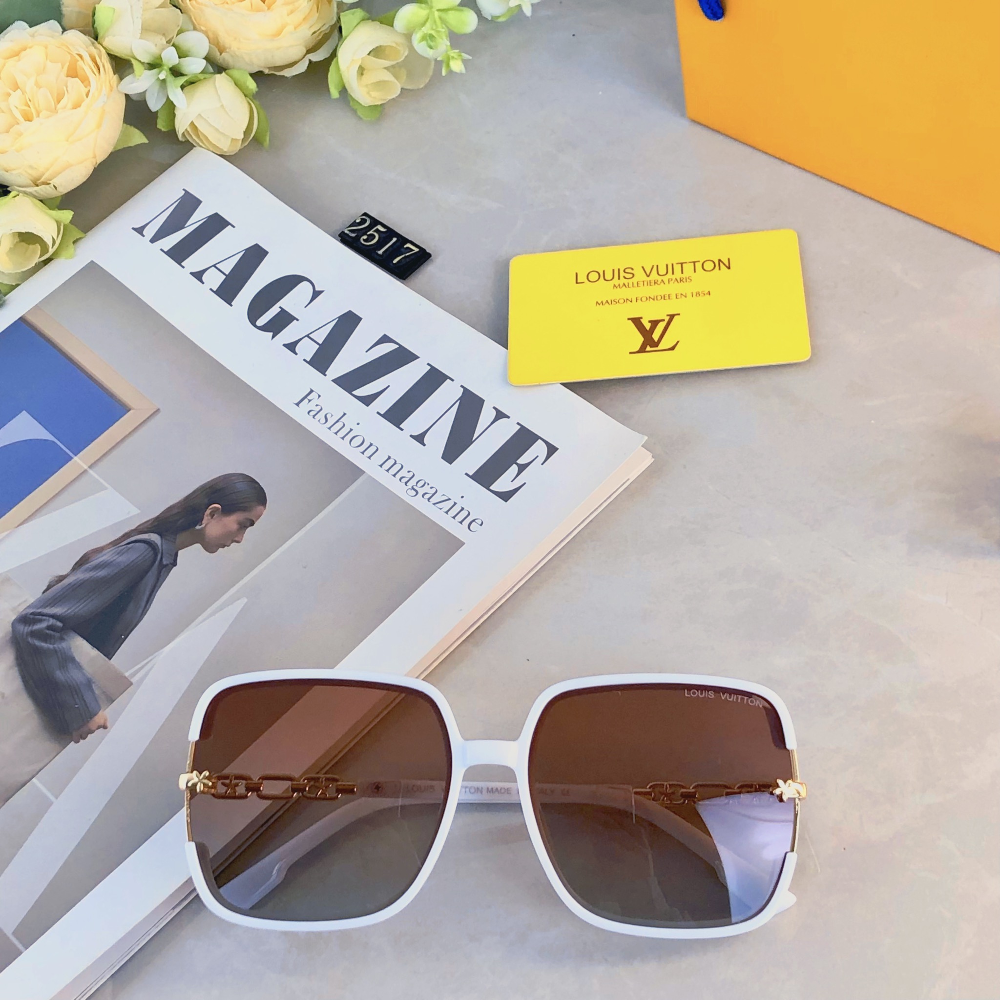 。。Louis vuitto*复古太阳镜韩版潮流百搭女网红街拍简约大框眼镜太阳眼镜