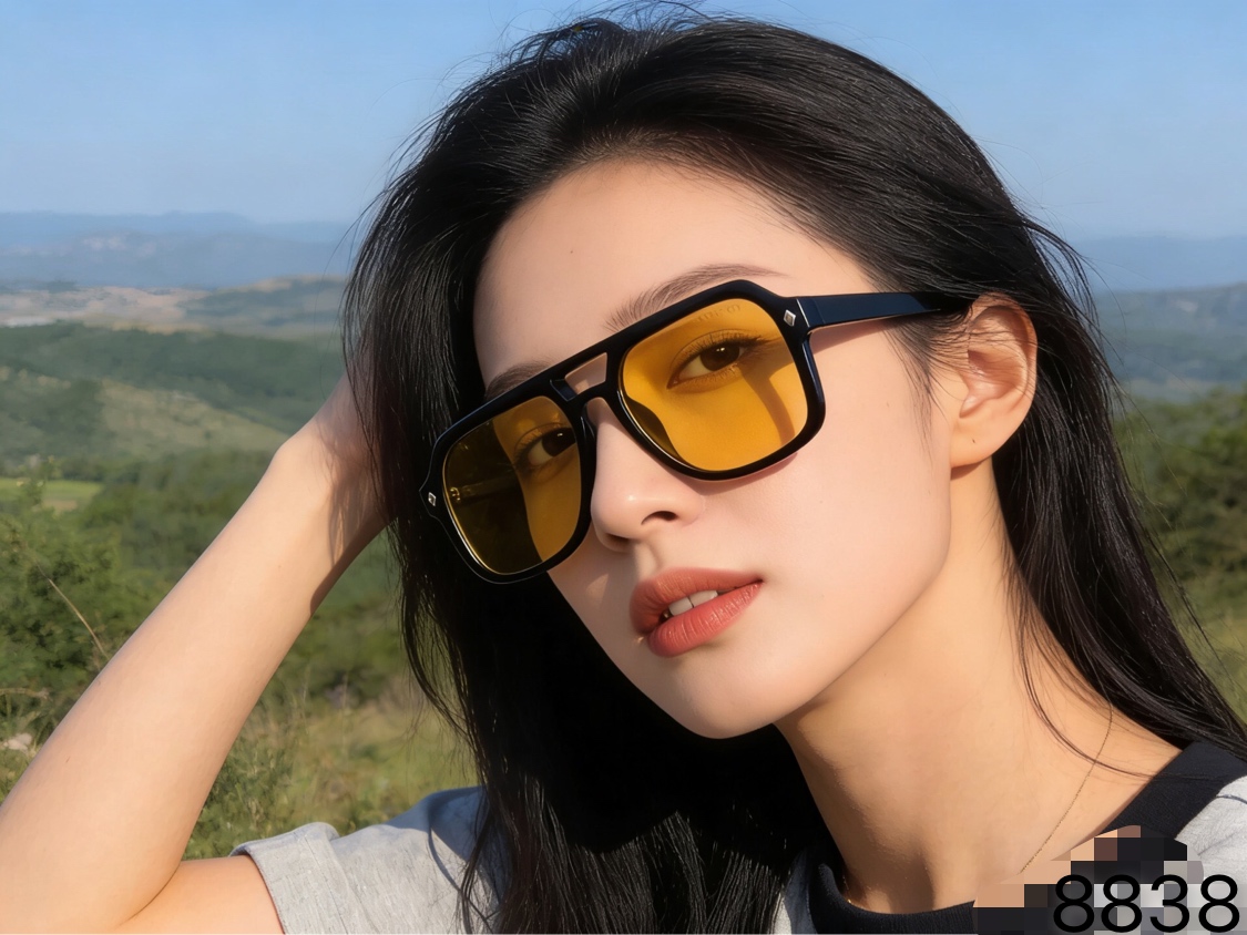 。。Gucc*2026新款双梁豹纹太阳眼镜欧美ins风街拍墨镜防紫外线