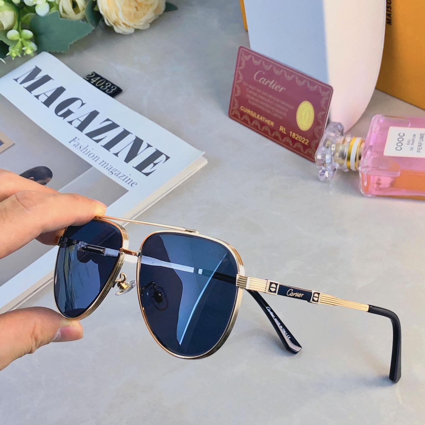 。。Cartie*高颜值美式帅气男士墨镜UV400防紫外线金属双梁太阳眼镜男款防晒