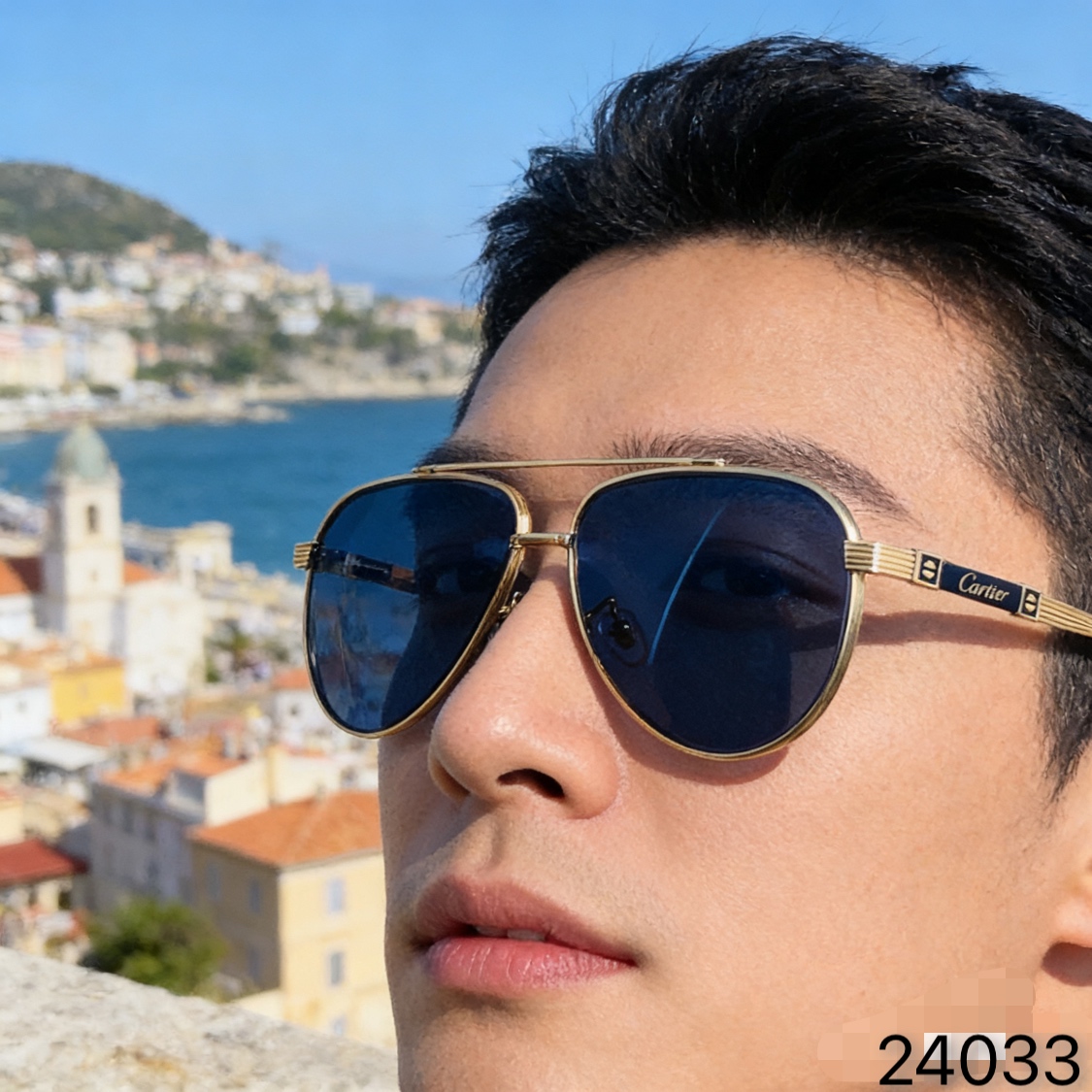 。。Cartie*高颜值美式帅气男士墨镜UV400防紫外线金属双梁太阳眼镜男款防晒