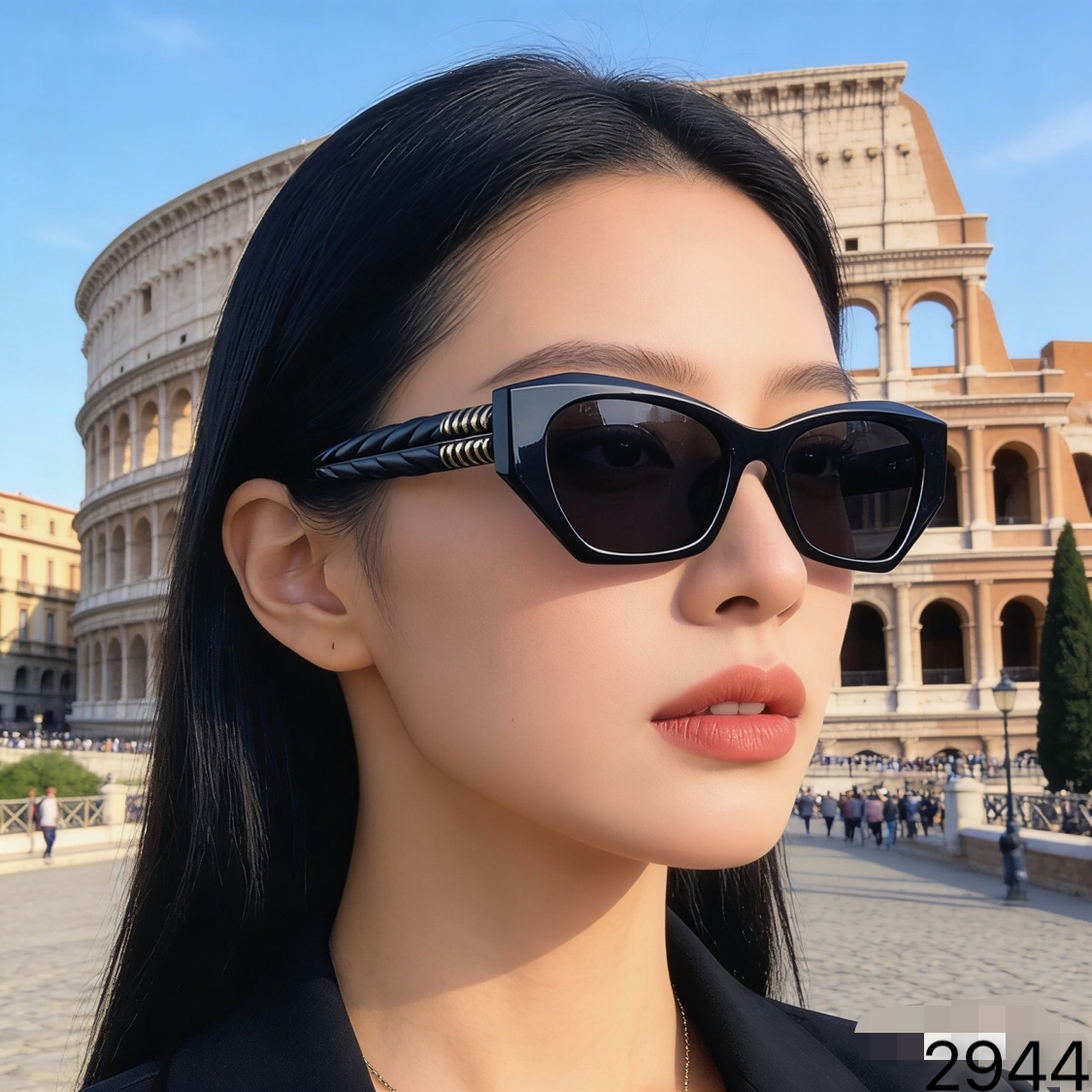 。。miumi*网红2026新款高级感方形墨镜女遮阳猫眼时尚素颜潮显脸小太阳镜