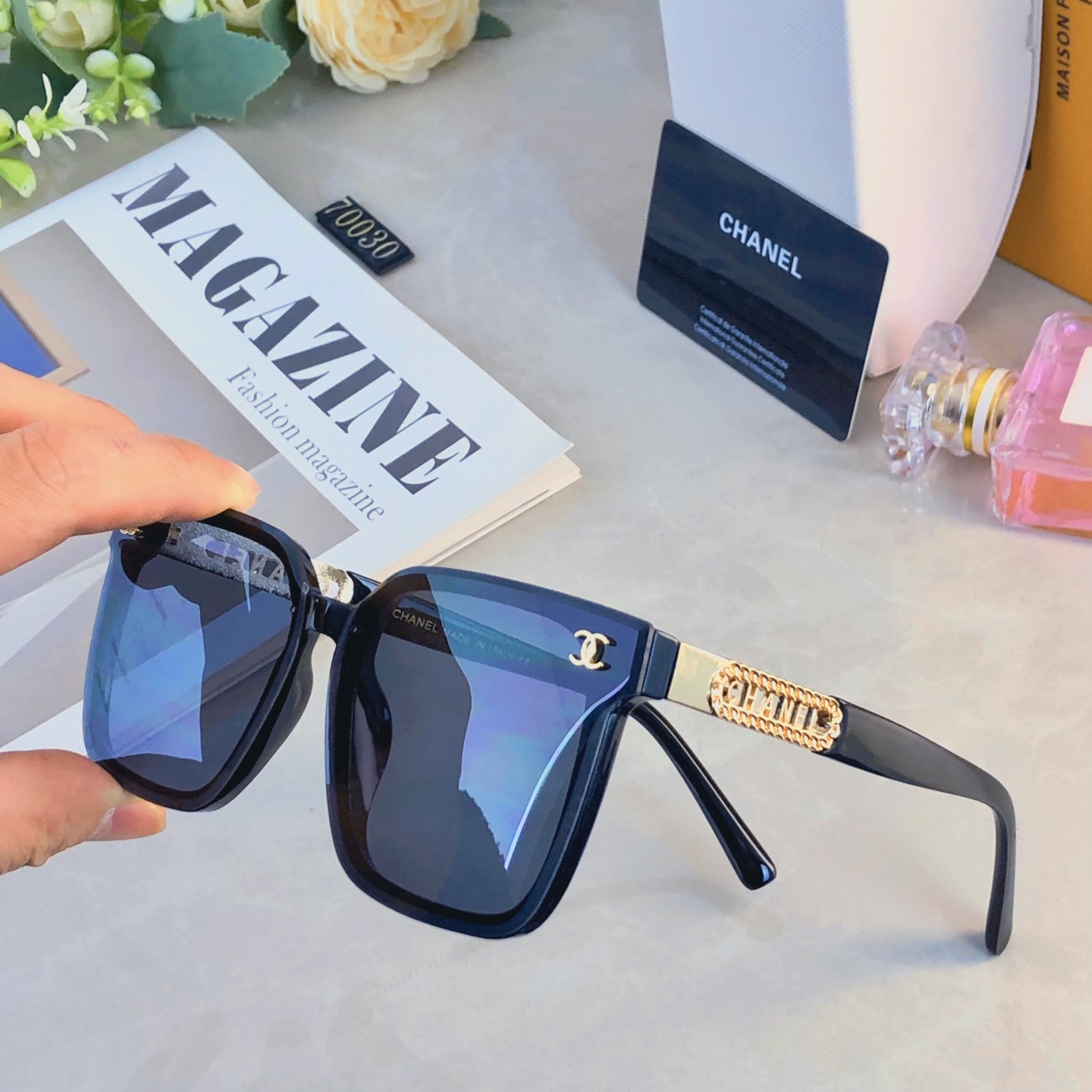 。。Chane*20256小香太阳眼镜女士精品ins风墨镜时尚欧美新爆款