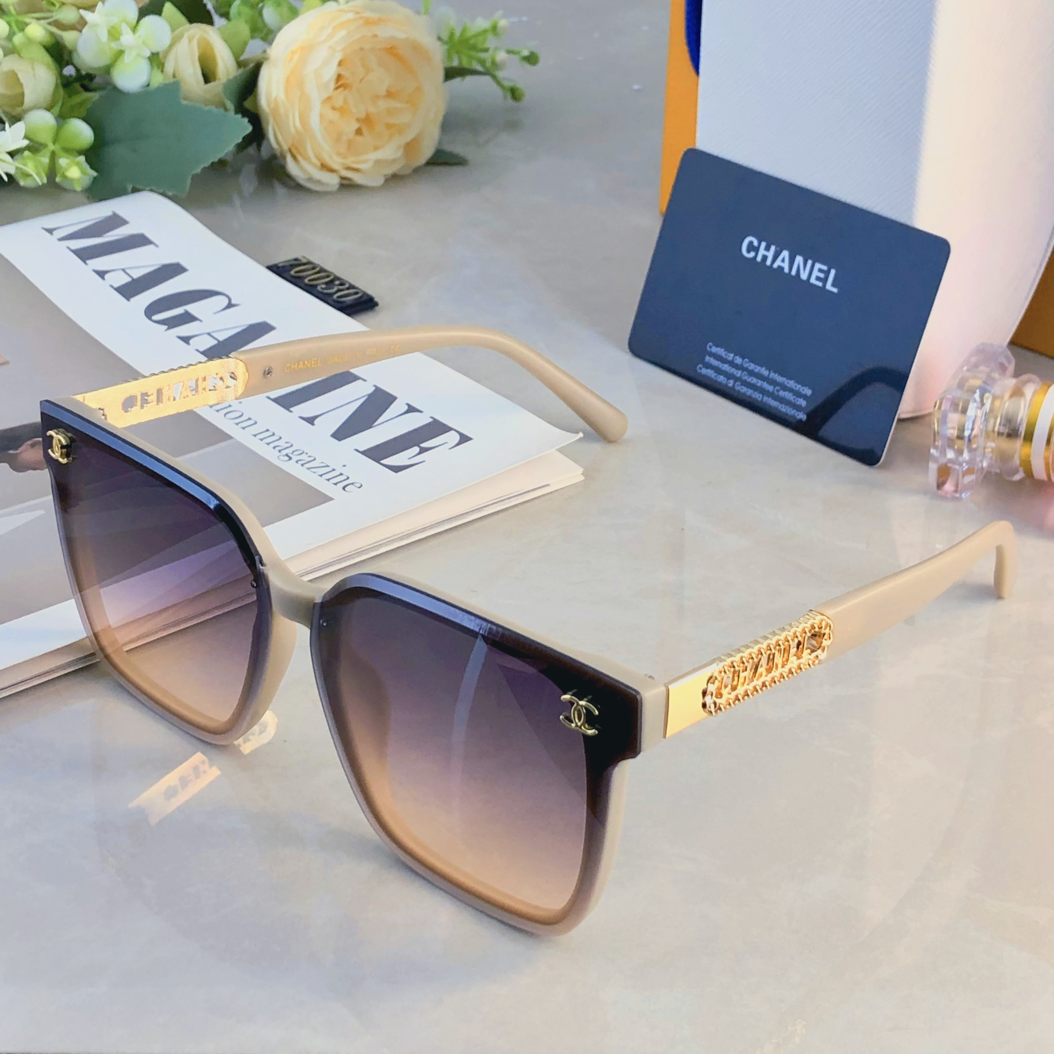 。。Chane*20256小香太阳眼镜女士精品ins风墨镜时尚欧美新爆款