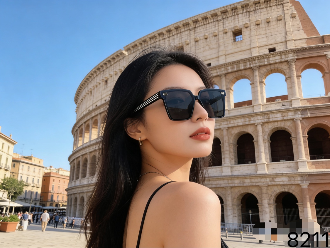 。。Balenciag*韩版连体镜片黑超墨镜街拍防紫外线太阳镜女士方形时尚眼镜