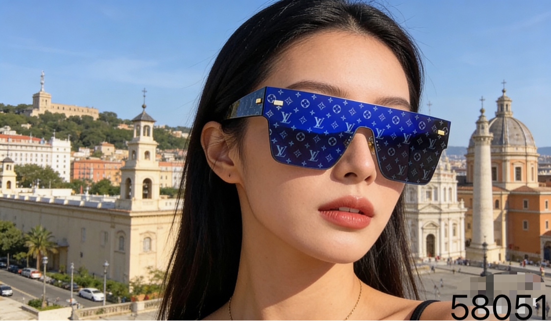 。。Louis vuitto*欧美新款连体护目墨镜网红户外骑行防紫外线太阳镜