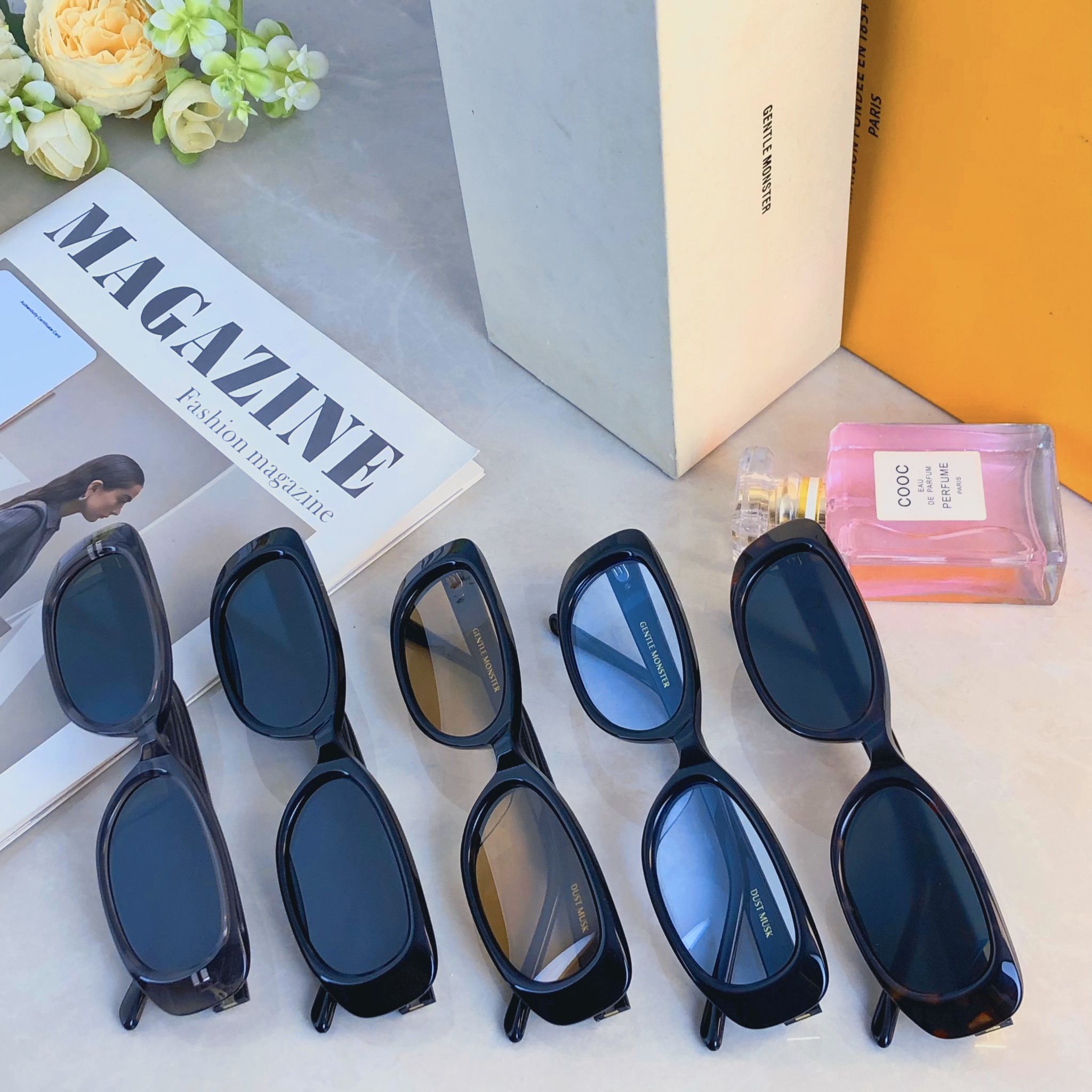 。。韩版方形2026新款GM猫眼方圆脸遮阳墨镜女潮高级感街拍夏季太阳镜