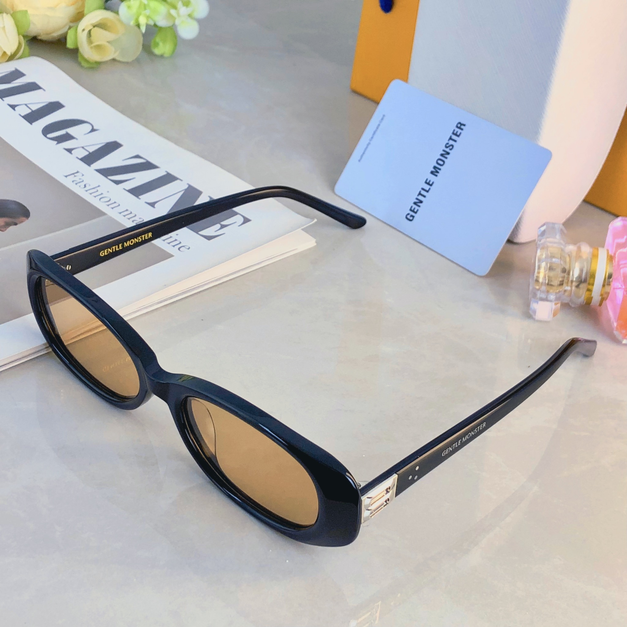 。。韩版方形2026新款GM猫眼方圆脸遮阳墨镜女潮高级感街拍夏季太阳镜