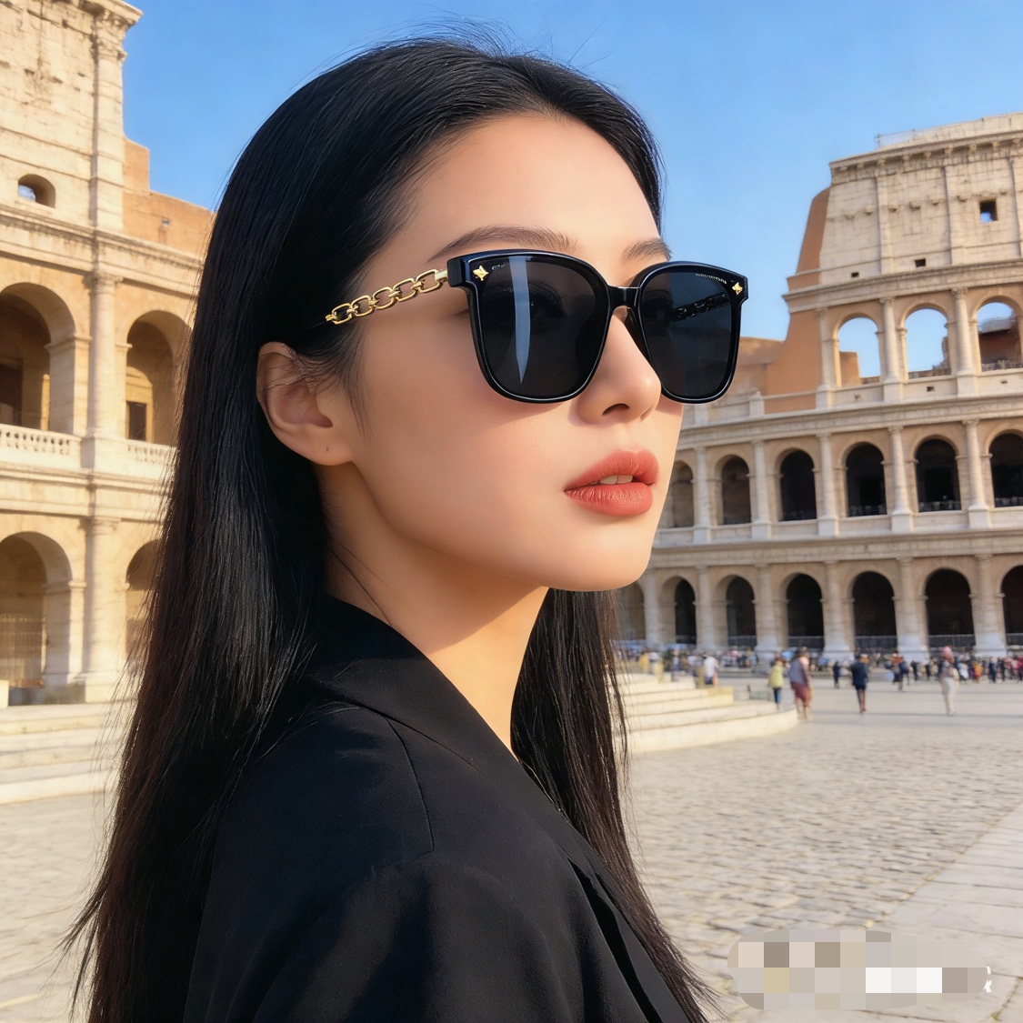 。。Louis vuitto*新款墨镜女高级感ins网红款防晒太阳镜大框圆脸显瘦眼镜潮流