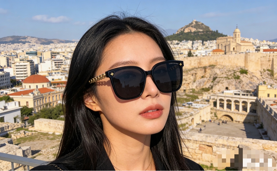 。。Louis vuitto*新款墨镜女高级感ins网红款防晒太阳镜大框圆脸显瘦眼镜潮流