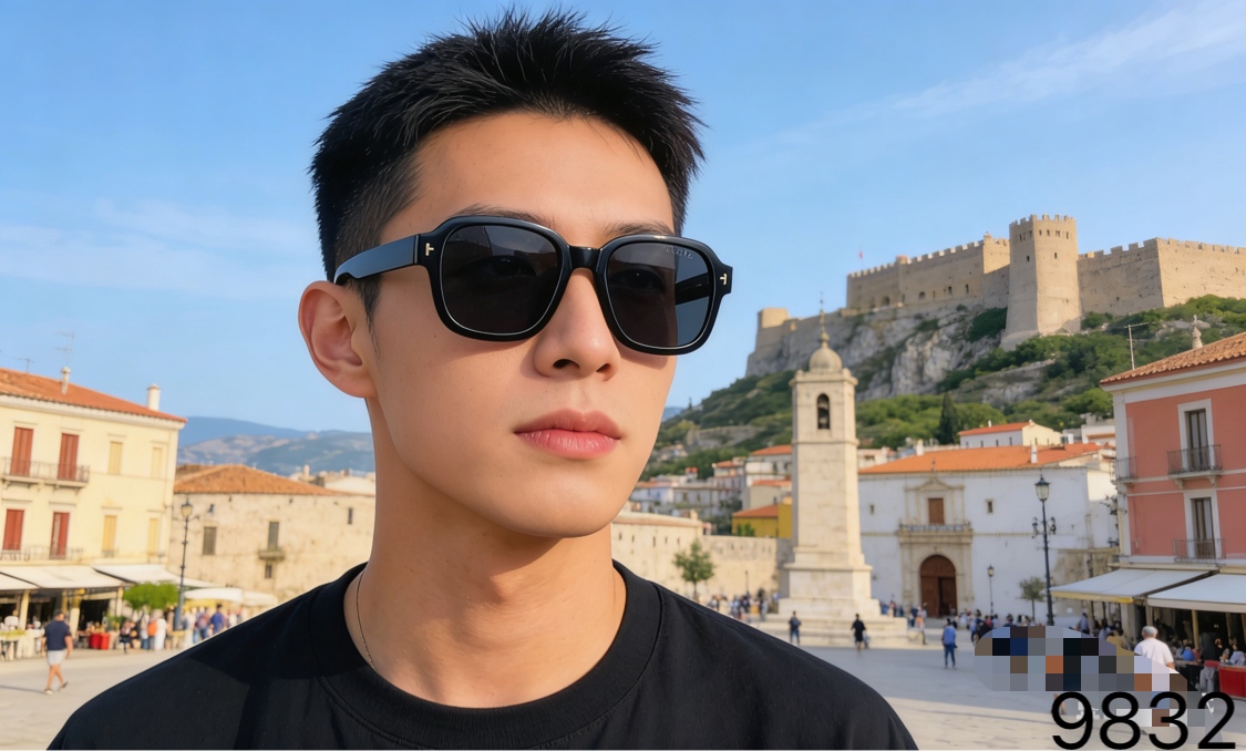 。。Gucc*新款时尚米钉休闲防晒太阳眼镜 ins欧美简约复古潮流网红遮阳墨镜