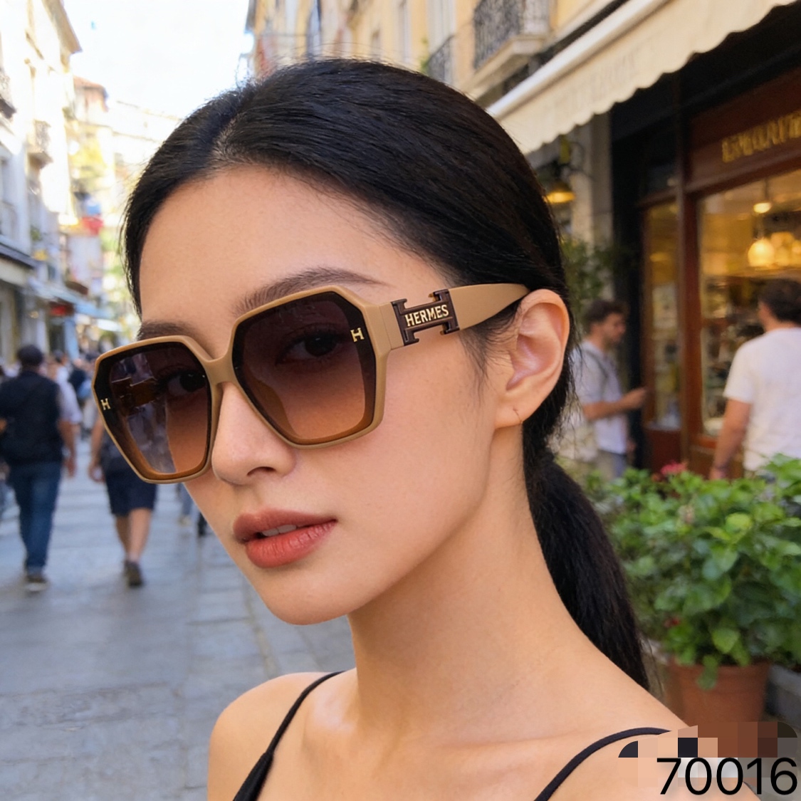NO:755840,Herme* new fashion, personalized and trendy sunglasses, anti-UV, temperament and versatile sunglasses, same style glasses, sunglasses, sunglasses, glasses, hermes19860909Herme*新款时尚个性潮流墨镜防紫外线气质百搭太阳眼镜同款眼镜墨镜太阳镜,眼镜,hermes,glasses
