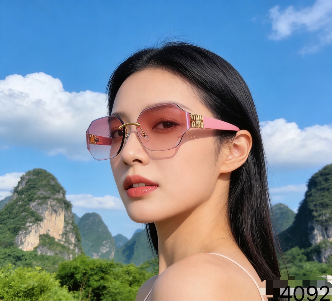 NO:755845,Hot girl style curved frameless photo sunglasses for women, high-end, fashionable, sun protection, UV protection, driving sunglasses, glasses, sunglasses, sunglasses19860909辣妹风曲面无边框拍照墨镜女高级感时髦防晒防紫外线开车太阳眼镜眼镜墨镜太阳镜,眼镜,glasses