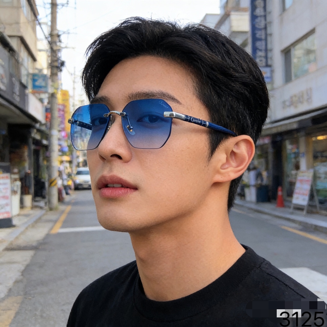 NO:755855,Cartie* Korean version of fashionable retro metal rimless sunglasses for men, high-end, old money style, gradient color anti-UV sunglasses, sunglasses, sunglasses, glasses, cartier19860909Cartie*韩版时髦复古金属无框太阳镜男高级感老钱风渐变色防紫外线墨镜眼镜墨镜太阳镜,眼镜,cartier,glasses