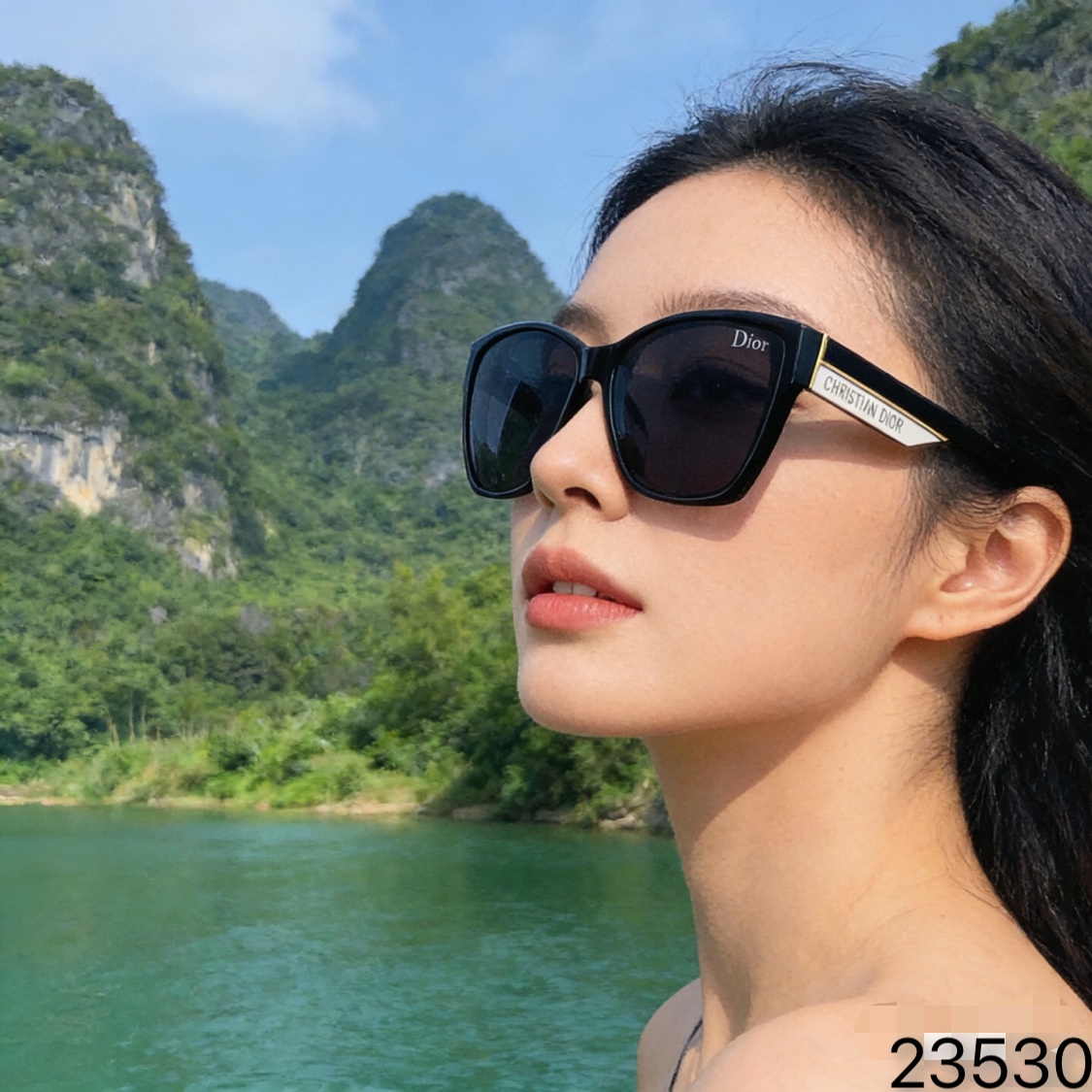 。。Dio*网红墨镜女ins街拍太阳镜时尚防紫外线舒适超酷眼镜2026年新款潮