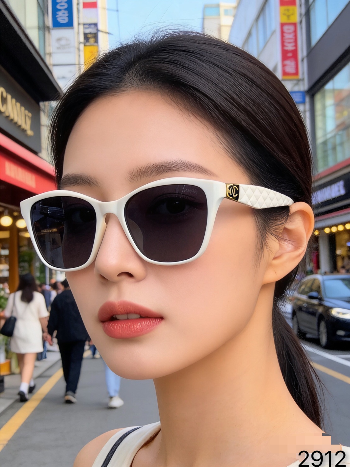 。。Chane*太阳镜防晒墨镜高级感时尚街拍潮流显脸小眼镜