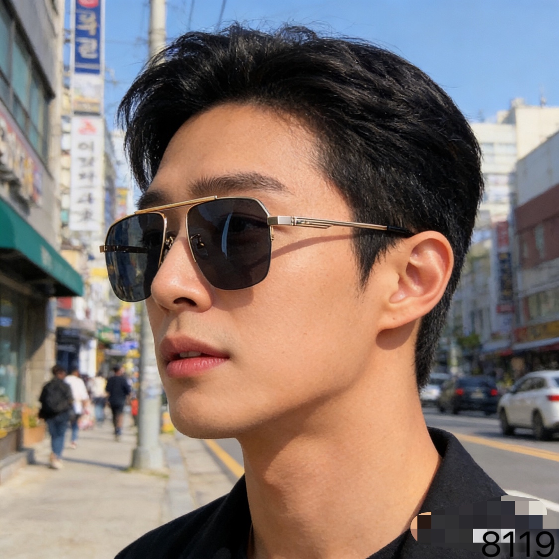 。。Prad*2026新款金属半框墨镜男女百搭高级感大脸显瘦开车防紫外线太阳镜