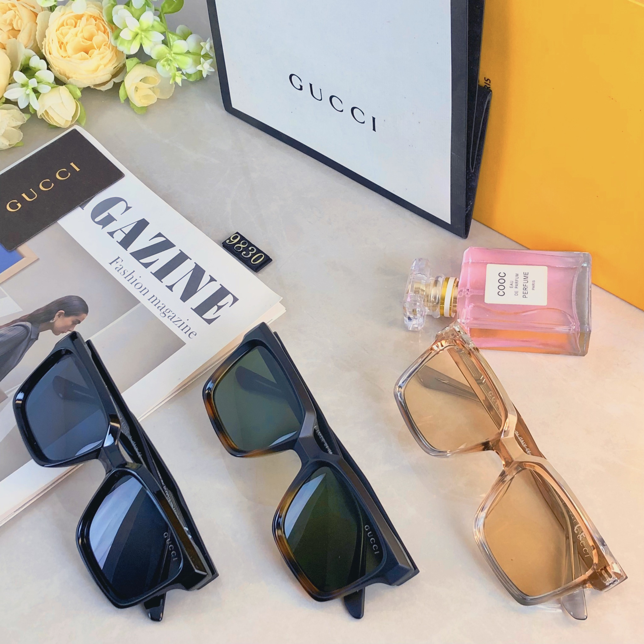 。。Gucc*太阳镜2026男女新潮时尚个性欧美方形旅行街拍墨镜