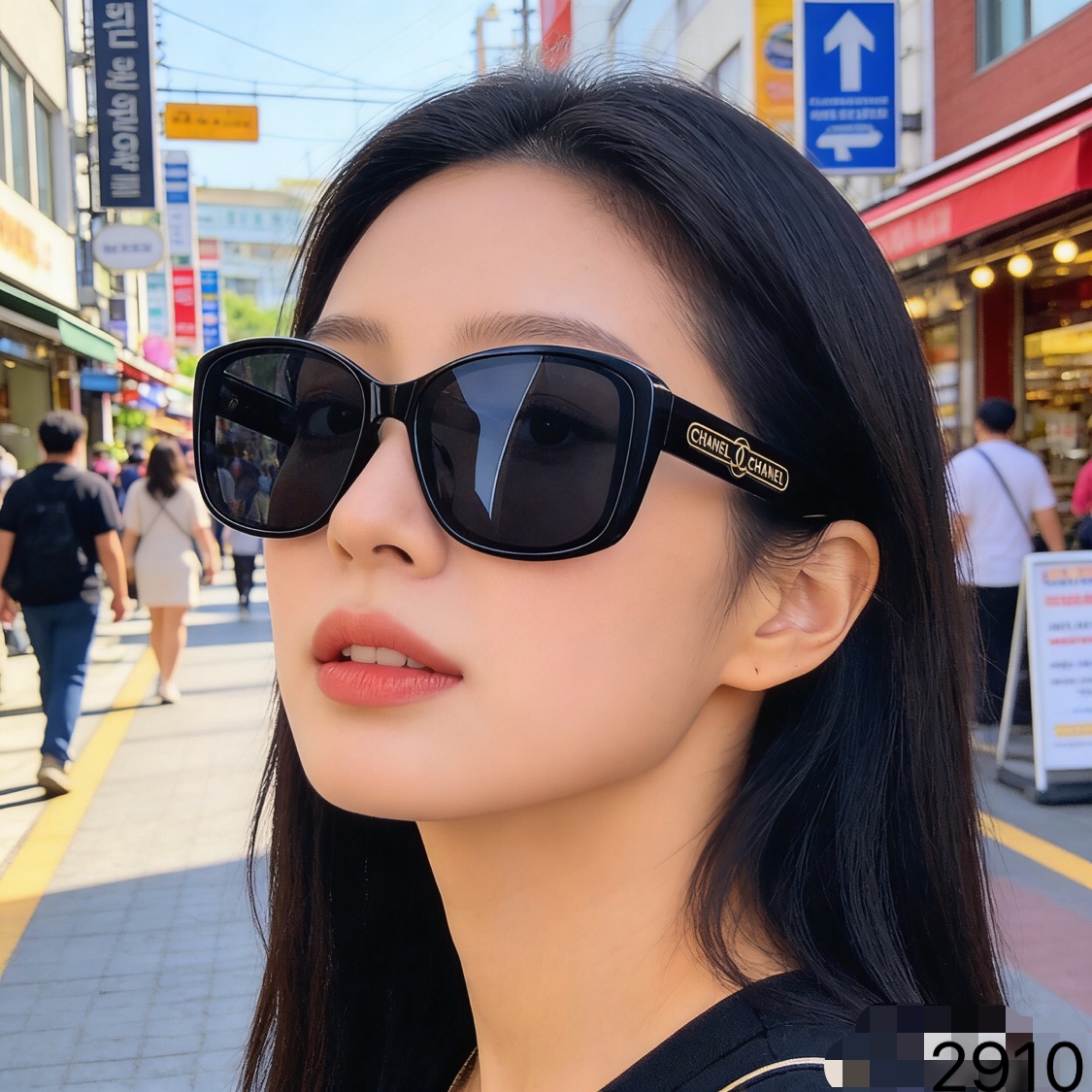 。。Chane*小香墨镜女时尚潮流防紫外线复古辣妹旅行防晒开车高颜值太阳镜