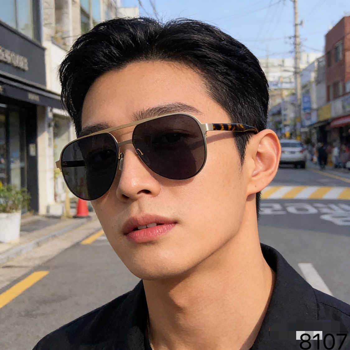 。。Prad*高档时尚偏光太阳镜高清户外防强光韩版潮流帅气太阳眼镜男款