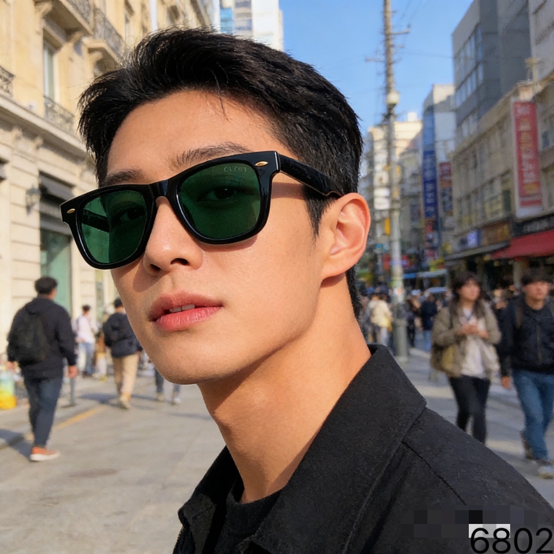 。。Gucc*墨镜女高级感ins网红款大脸显瘦防紫外线太阳镜男潮