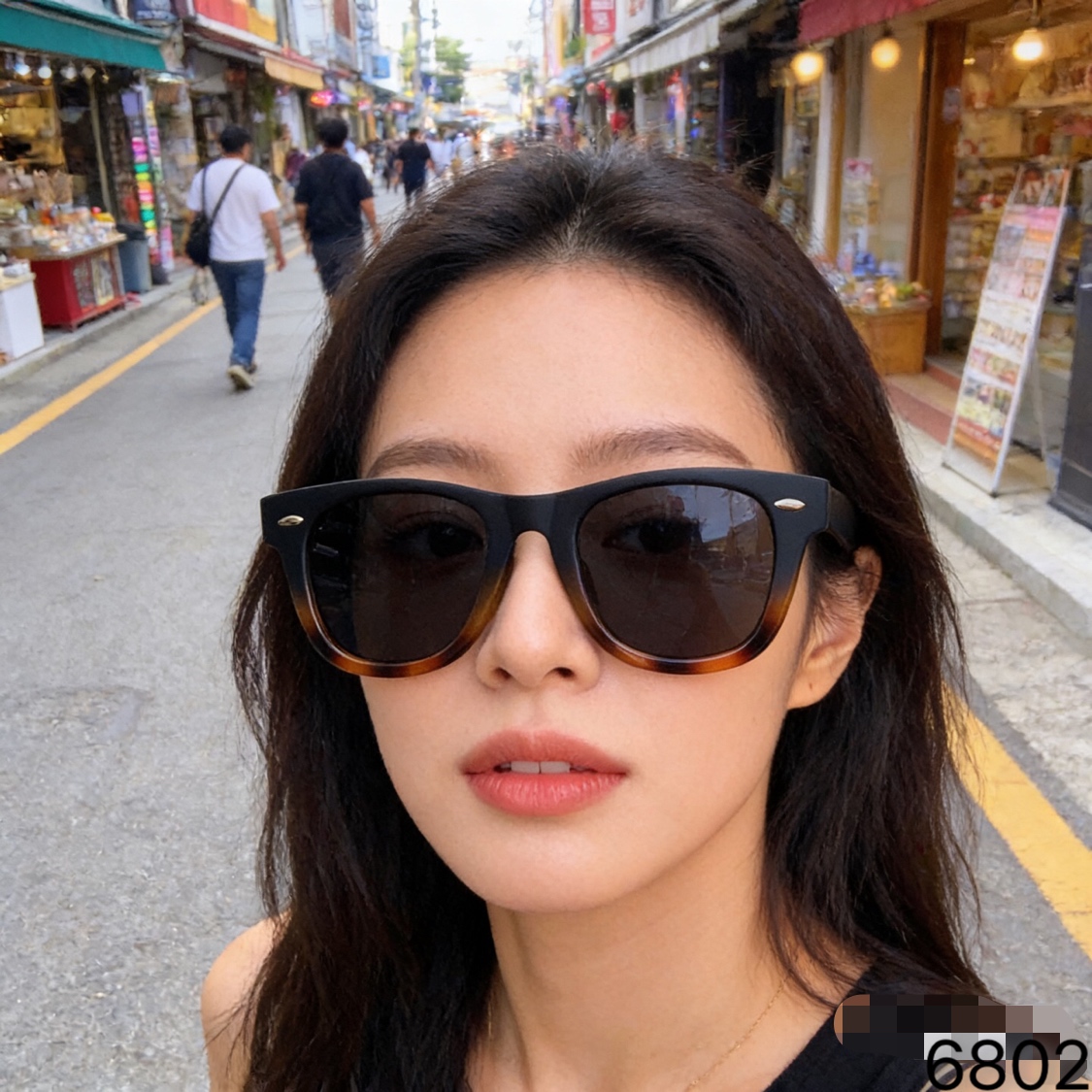 。。Gucc*墨镜女高级感ins网红款大脸显瘦防紫外线太阳镜男潮