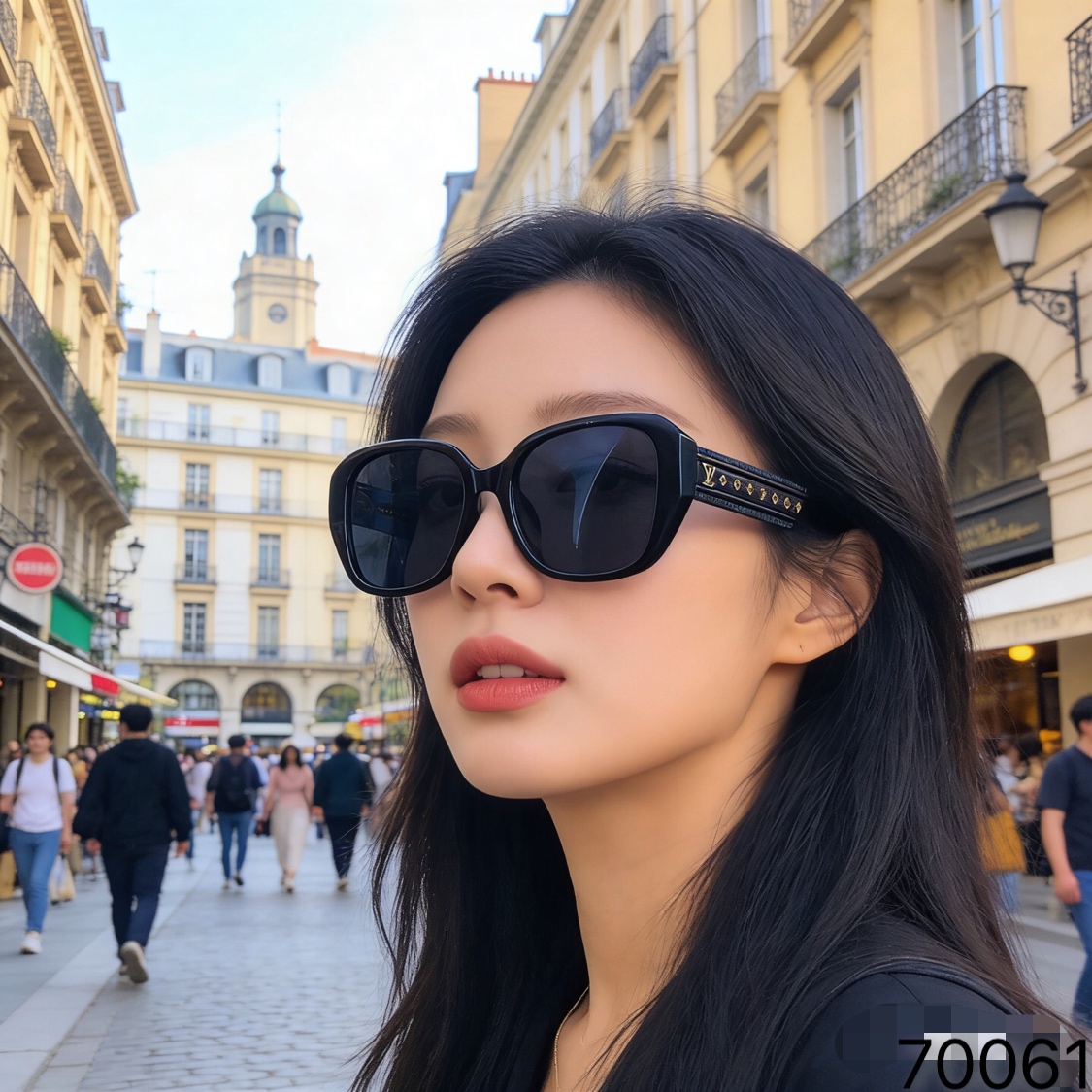 。。Louis vuitto*墨镜女款2026新款高级感猫眼时尚太阳眼镜方形大脸开车驾驶