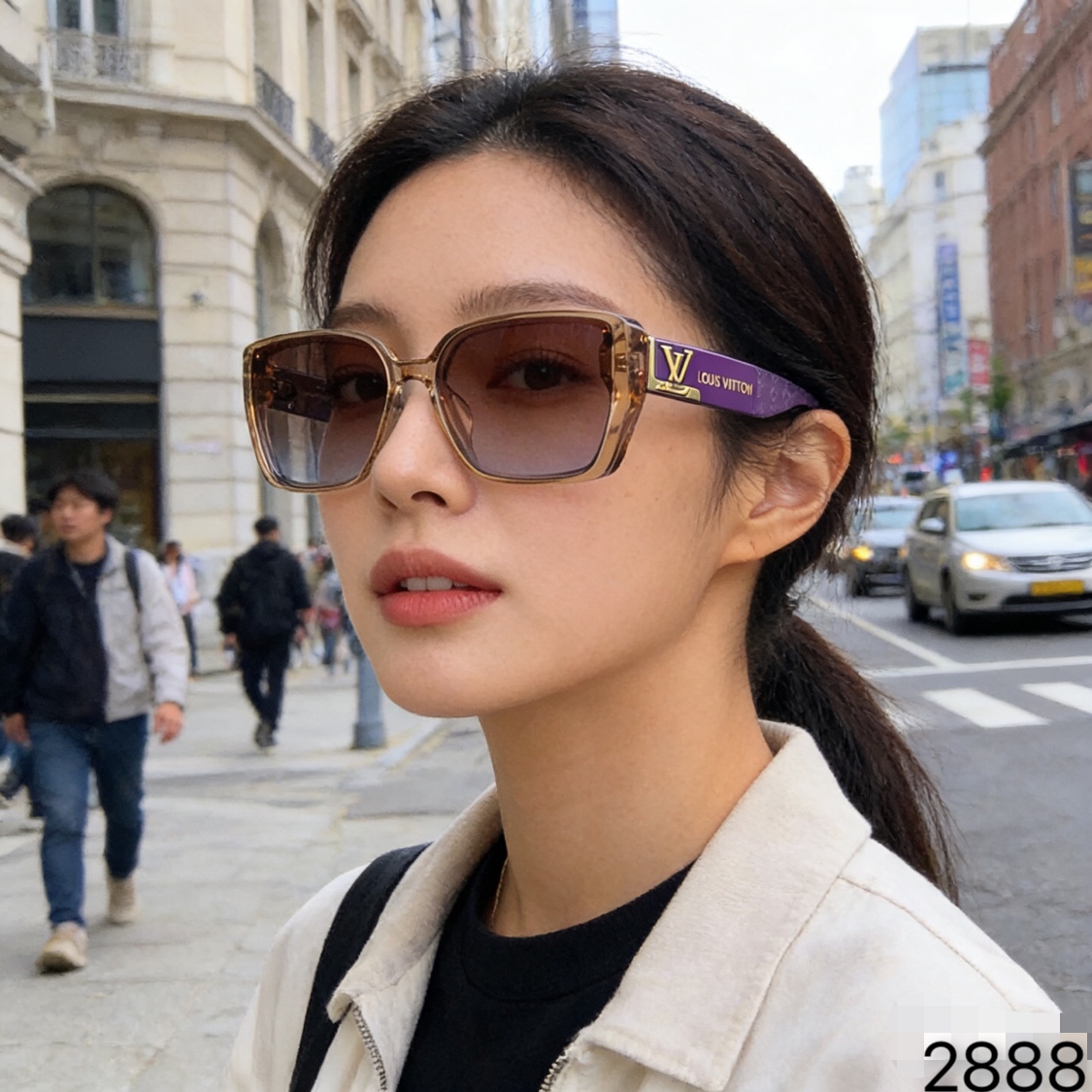 。。Louis vuitto*欧美明星网红方形大框复古墨镜韩版男女潮个性太阳眼镜