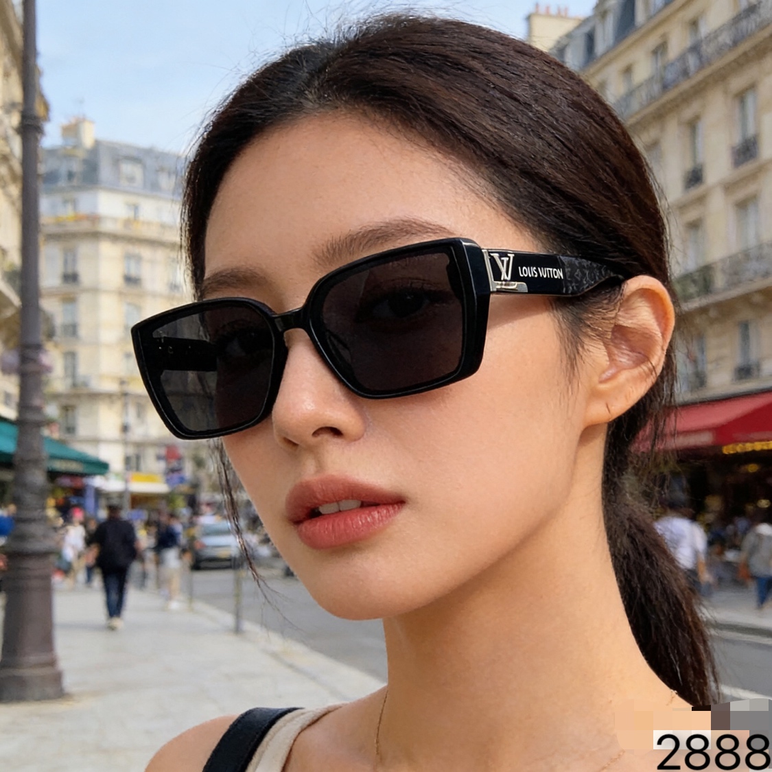 。。Louis vuitto*欧美明星网红方形大框复古墨镜韩版男女潮个性太阳眼镜