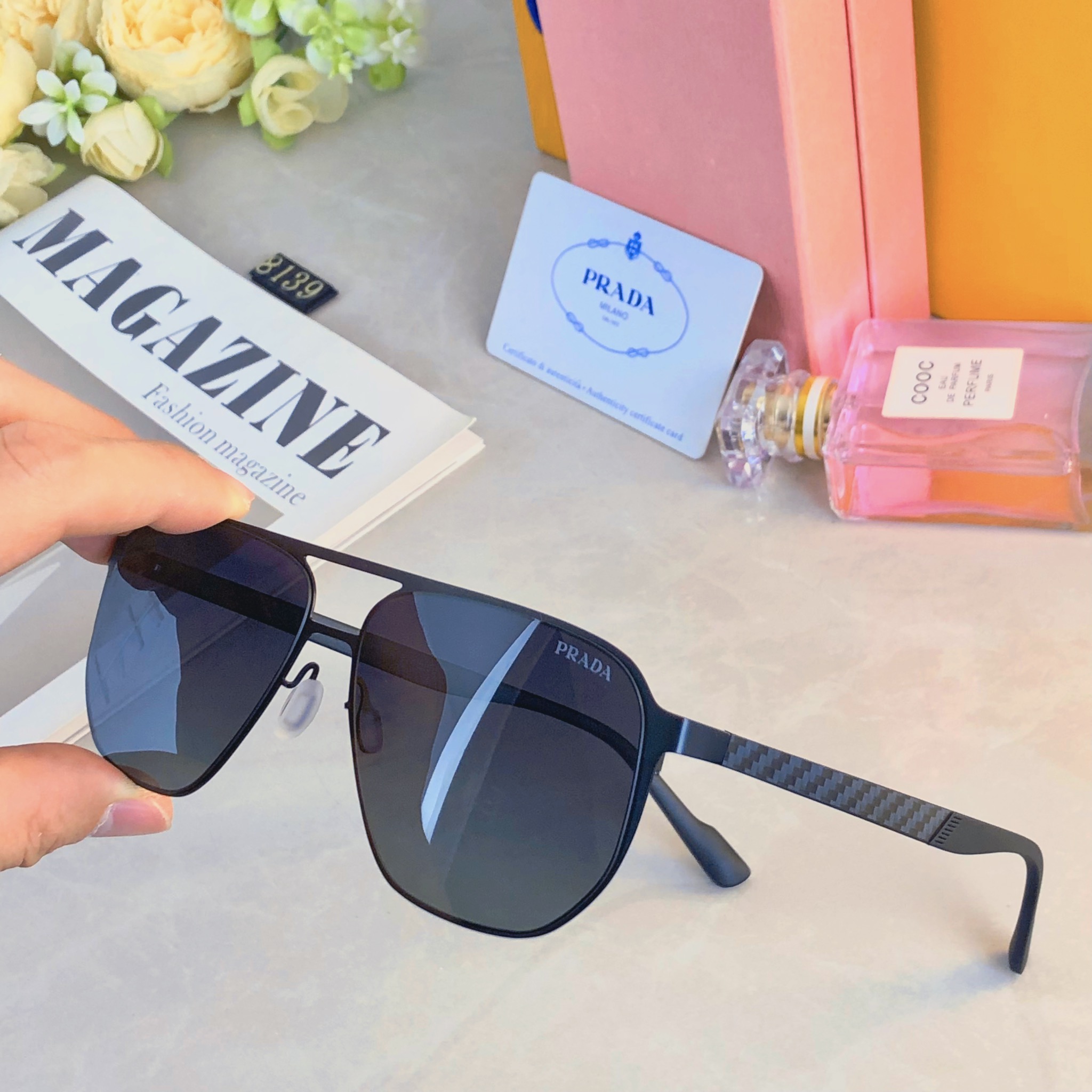 。。Prad*新款尼龙偏光太阳镜开车钓鱼墨镜高端太阳镜防紫外线防晒眼镜