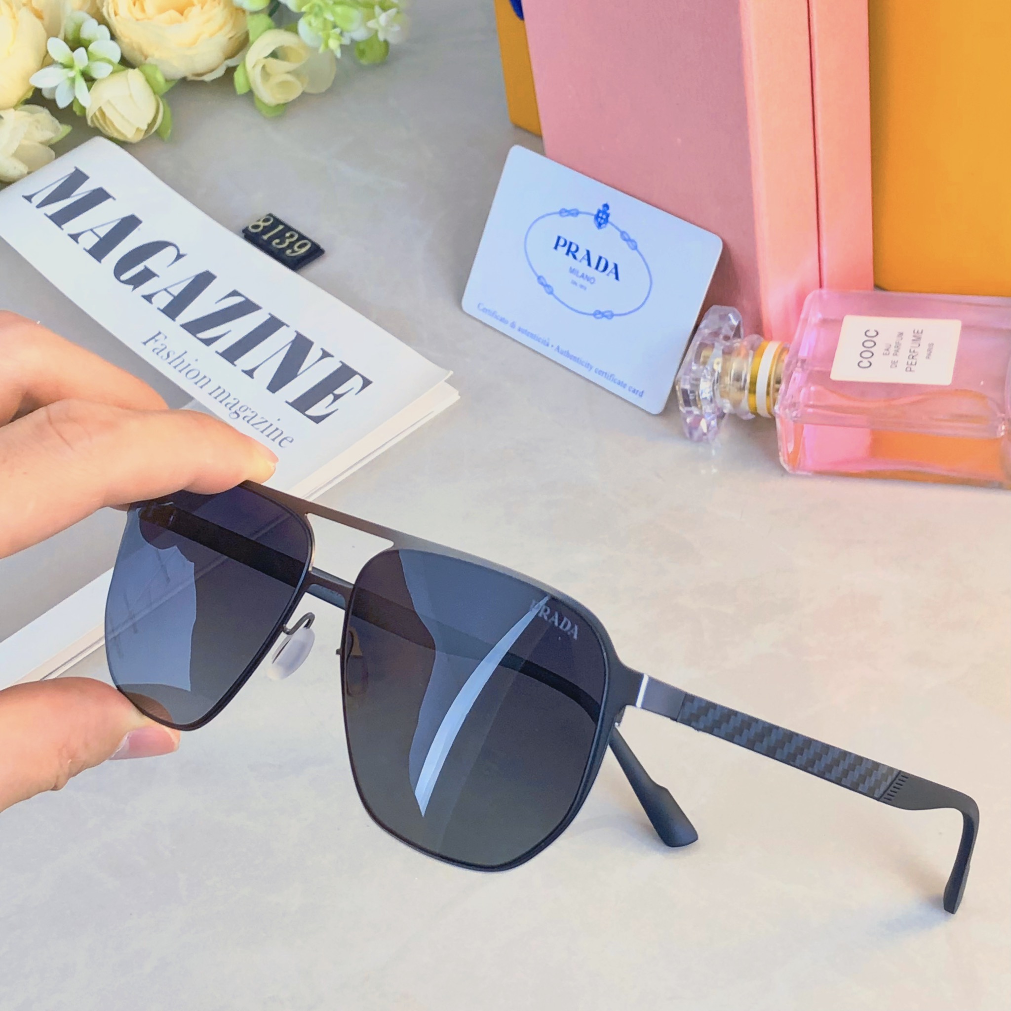 。。Prad*新款尼龙偏光太阳镜开车钓鱼墨镜高端太阳镜防紫外线防晒眼镜