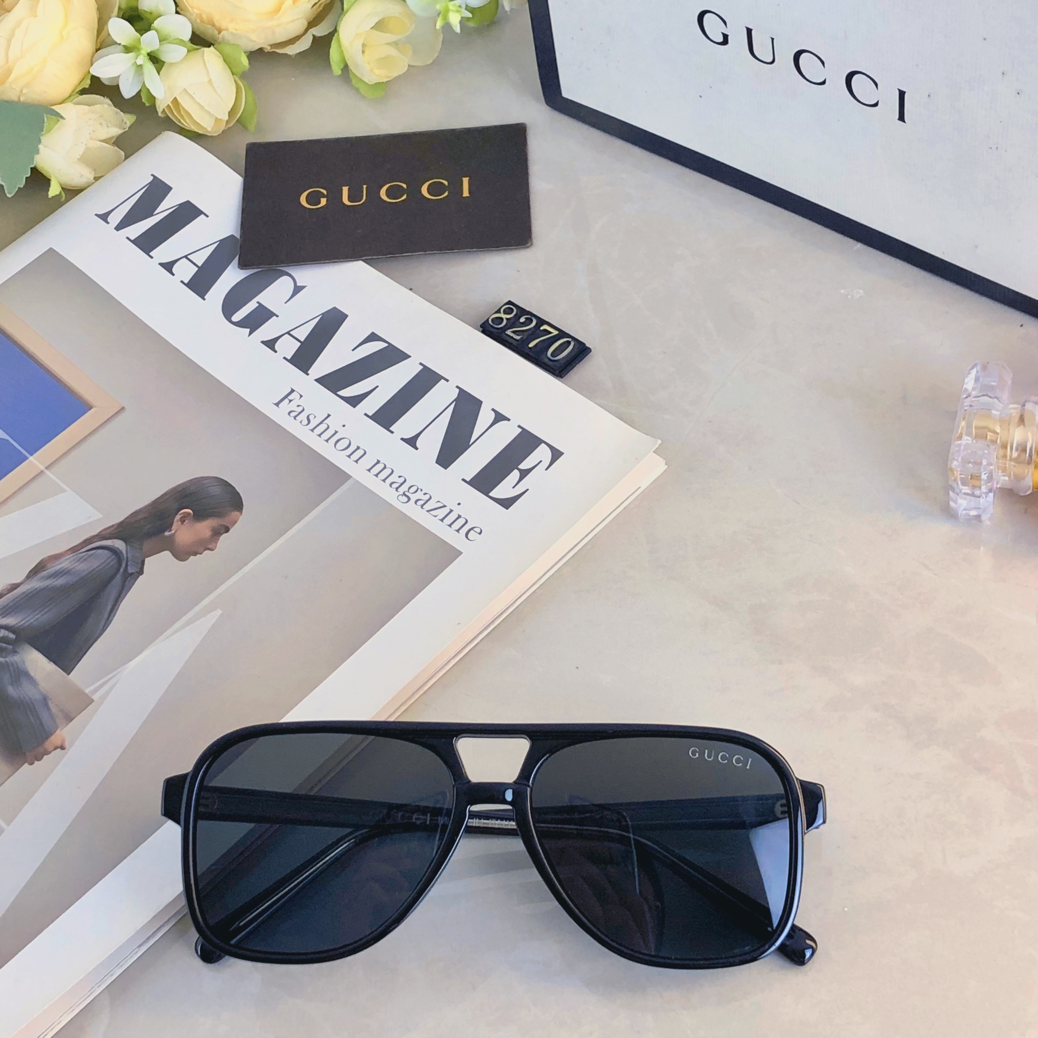 。。Gucc*明星同款太阳眼镜男欧美大框个性墨镜女遮阳大圆脸潮超酷蛤蟆眼镜