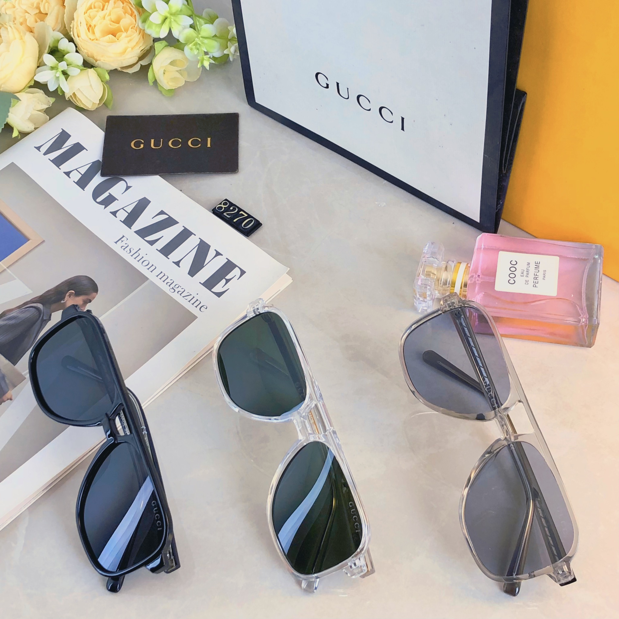 。。Gucc*明星同款太阳眼镜男欧美大框个性墨镜女遮阳大圆脸潮超酷蛤蟆眼镜