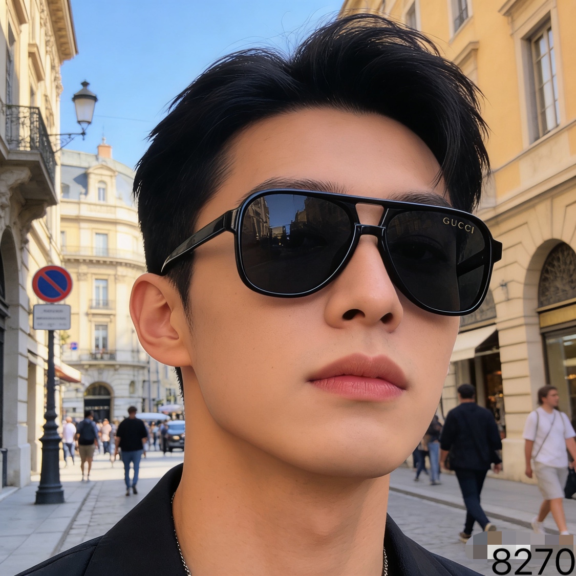 。。Gucc*明星同款太阳眼镜男欧美大框个性墨镜女遮阳大圆脸潮超酷蛤蟆眼镜