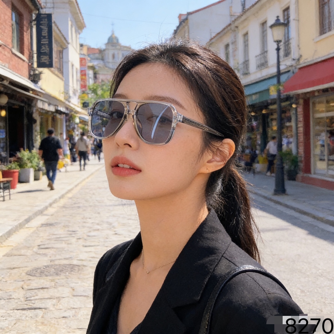 。。Gucc*明星同款太阳眼镜男欧美大框个性墨镜女遮阳大圆脸潮超酷蛤蟆眼镜