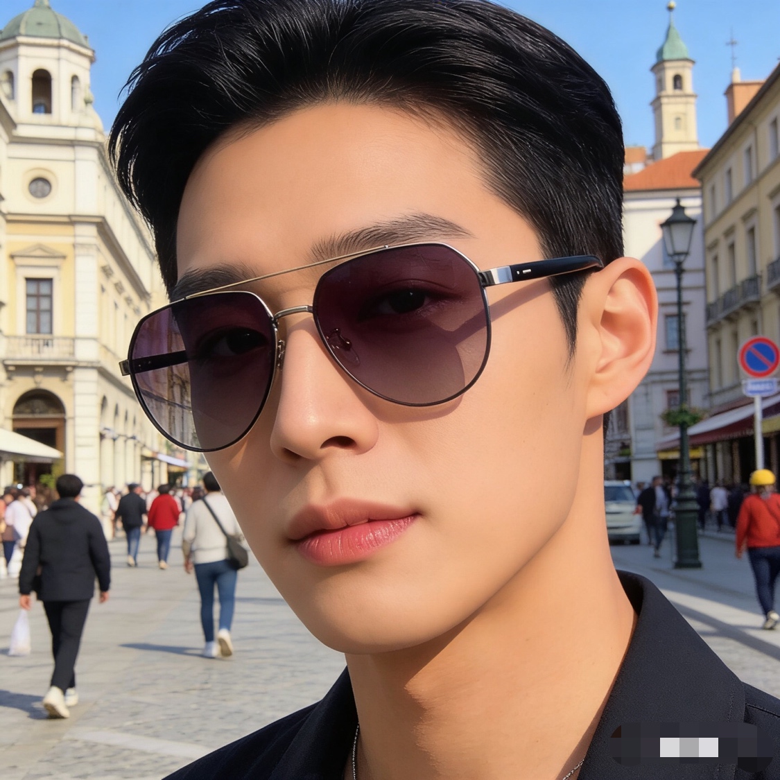 。。Louis vuitto*新款个性大框欧美金属简约墨镜装饰网红街拍时尚太阳眼镜