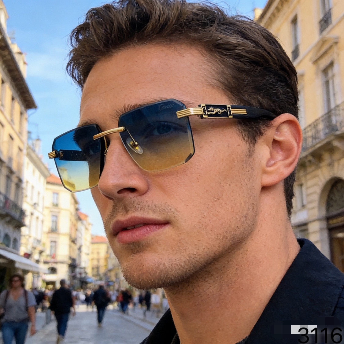 NO:766230,Cartie* European and American retro trend rimless sunglasses for men and women with personalized metal square round face slimming sunglasses glasses sunglasses sunglasses, glasses, cartier19860909Cartie*欧美复古潮流无框切边墨镜男女个性金属方形圆脸显瘦太阳眼镜眼镜墨镜太阳镜,眼镜,cartier,glasses