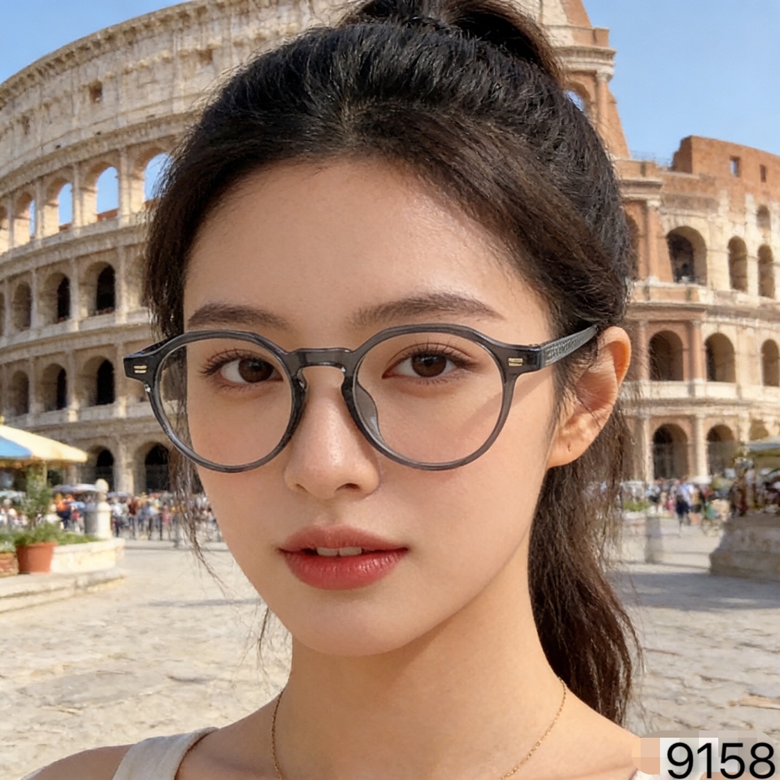 。。Chane*日系复古板材近视眼镜女适合配高度数小框方圆脸眼睛镜架